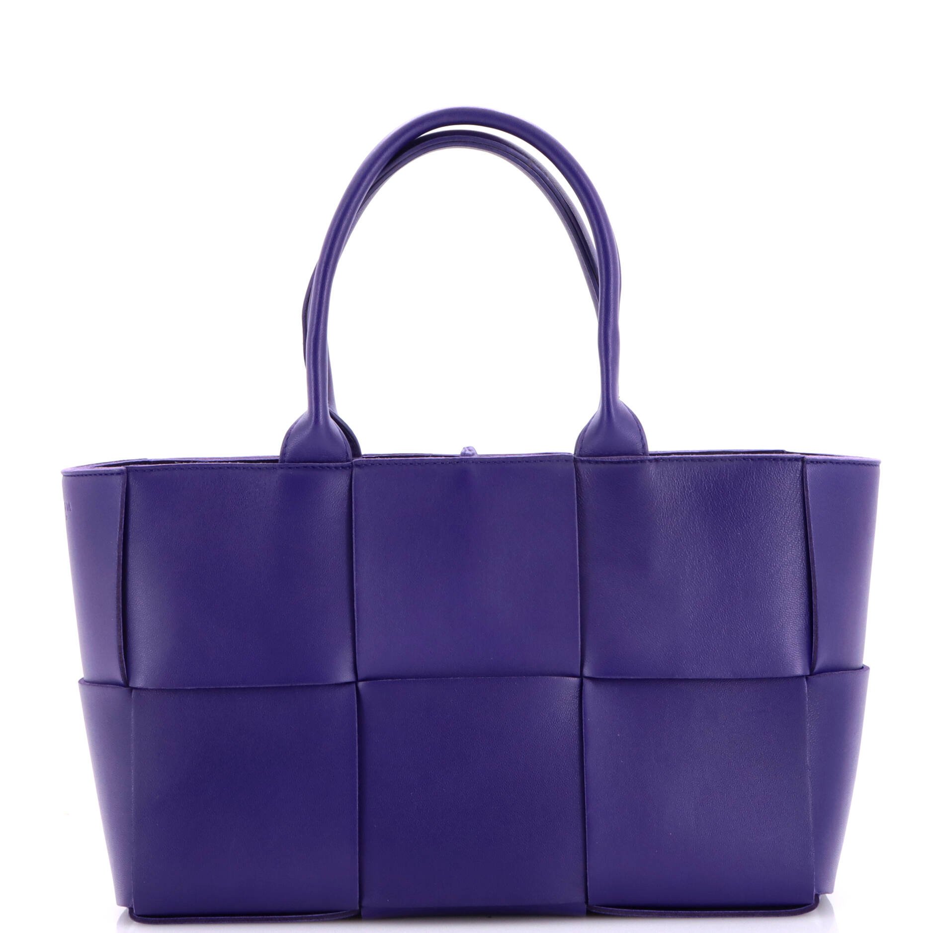 Arco Tote Maxi Intrecciato Leather Small