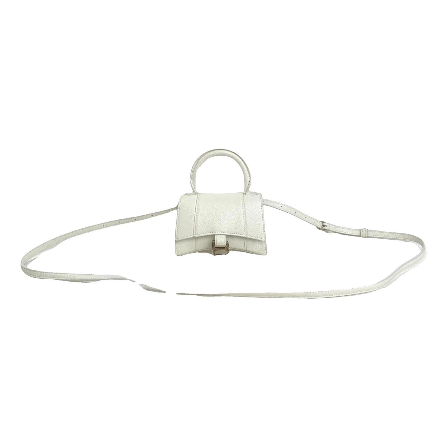 Hourglass leather crossbody bag