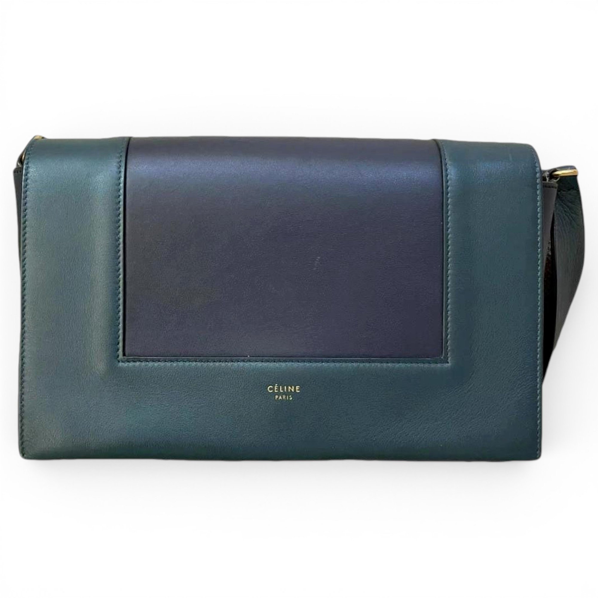 Frame leather crossbody bag