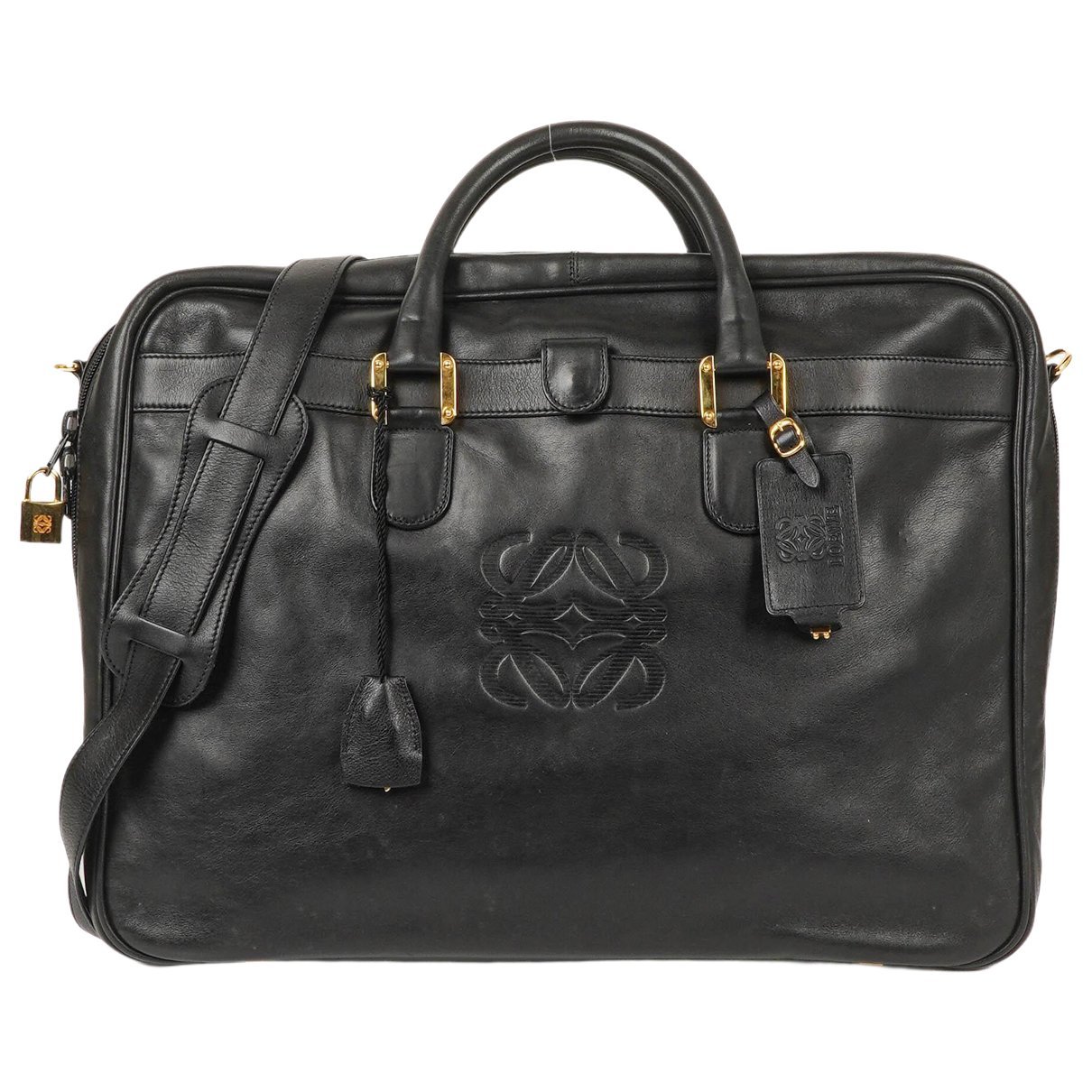 Leather travel bag