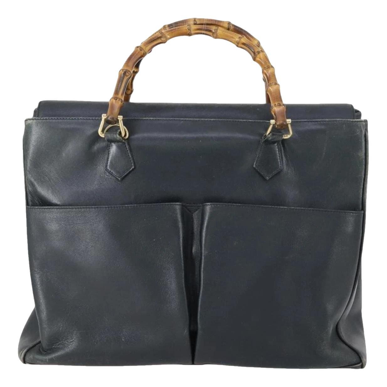 Leather tote