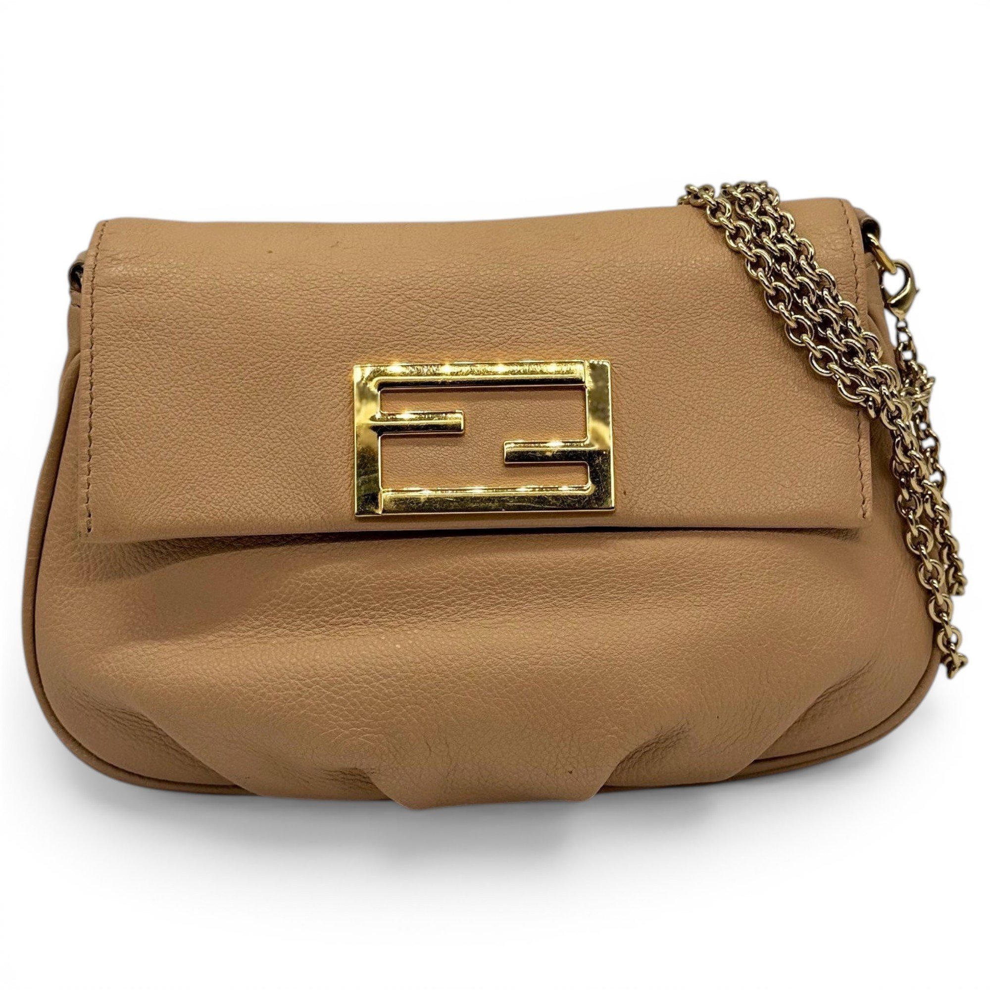 Baguette leather handbag