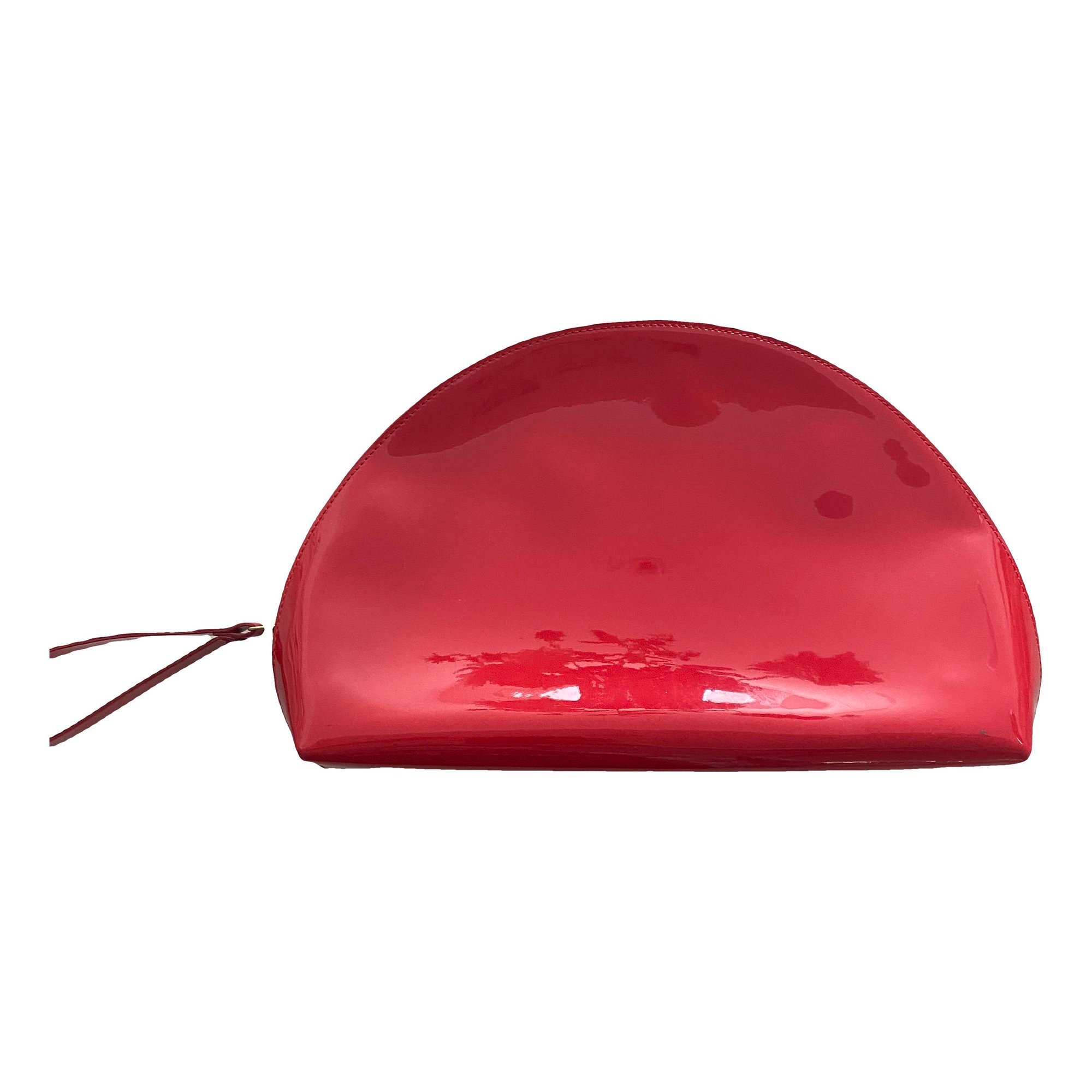 Mansur Gavriel Moon patent leather clutch bag