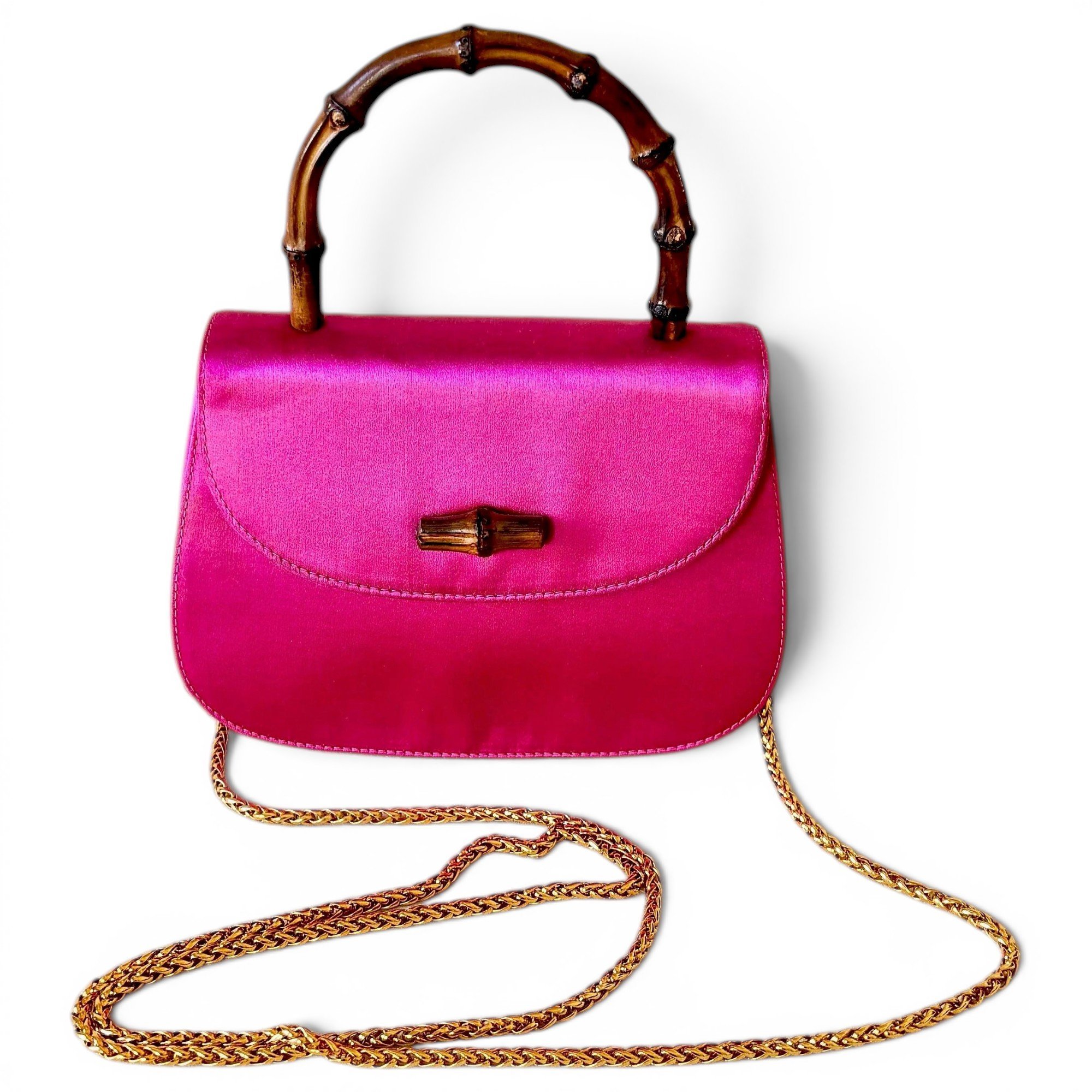 Bamboo silk handbag