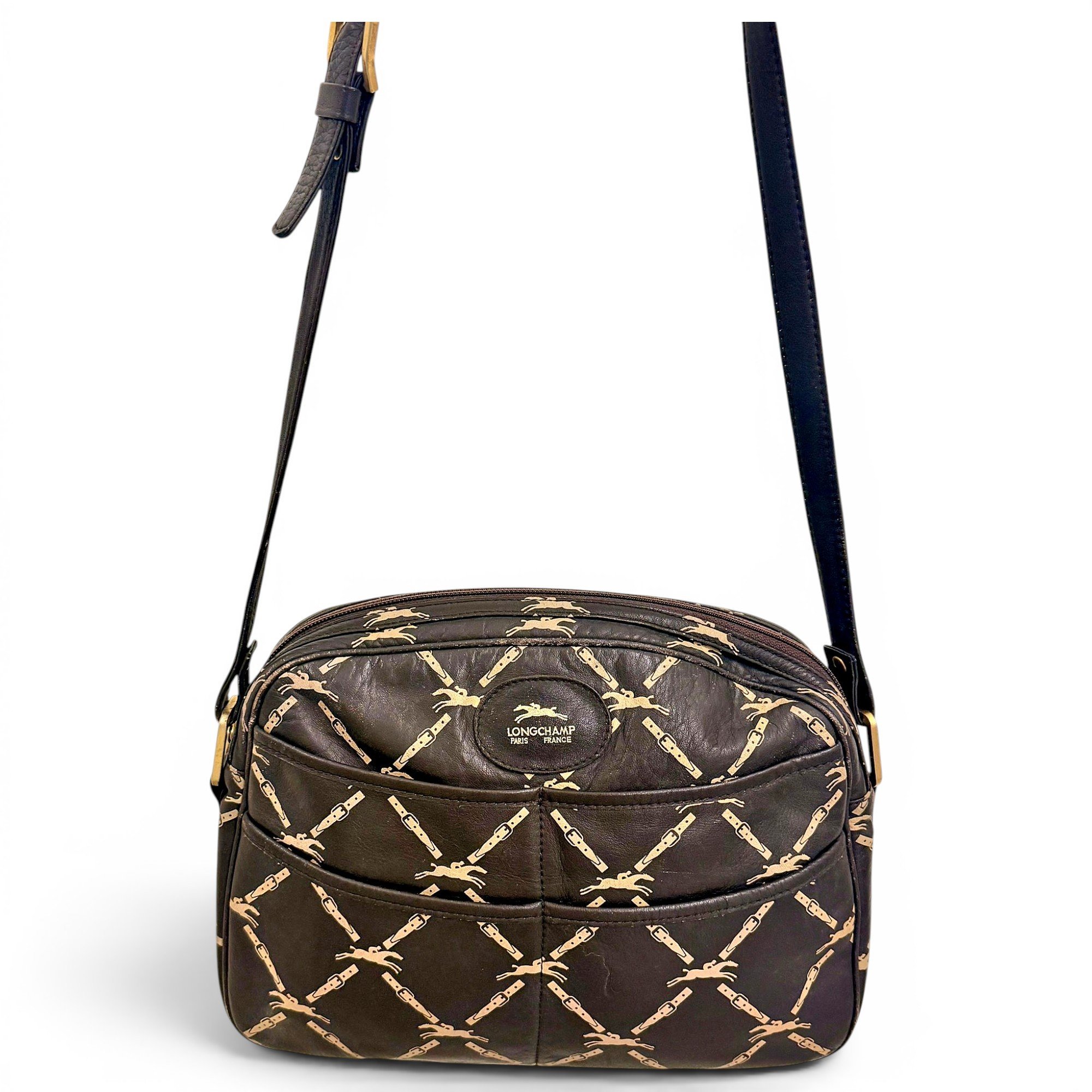Leather crossbody bag