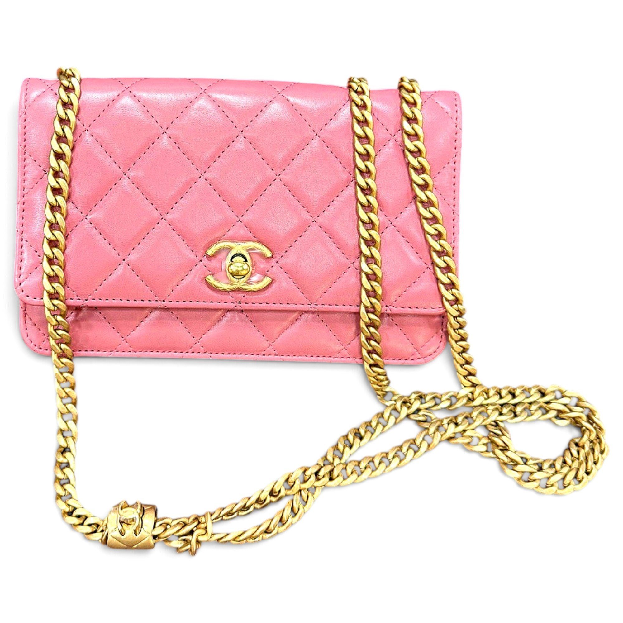 Wallet On Chain Timeless/Classique leather handbag
