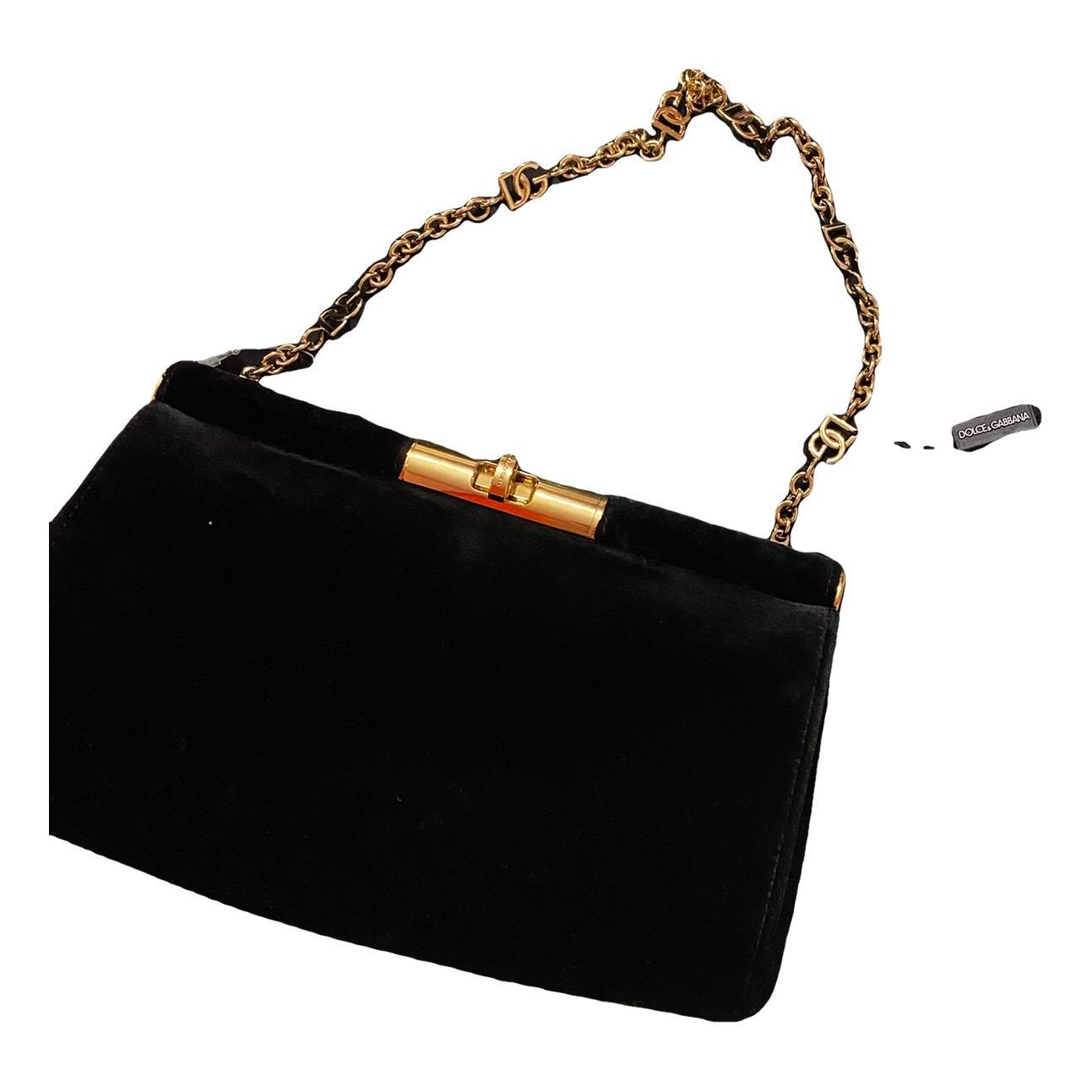 Velvet clutch bag