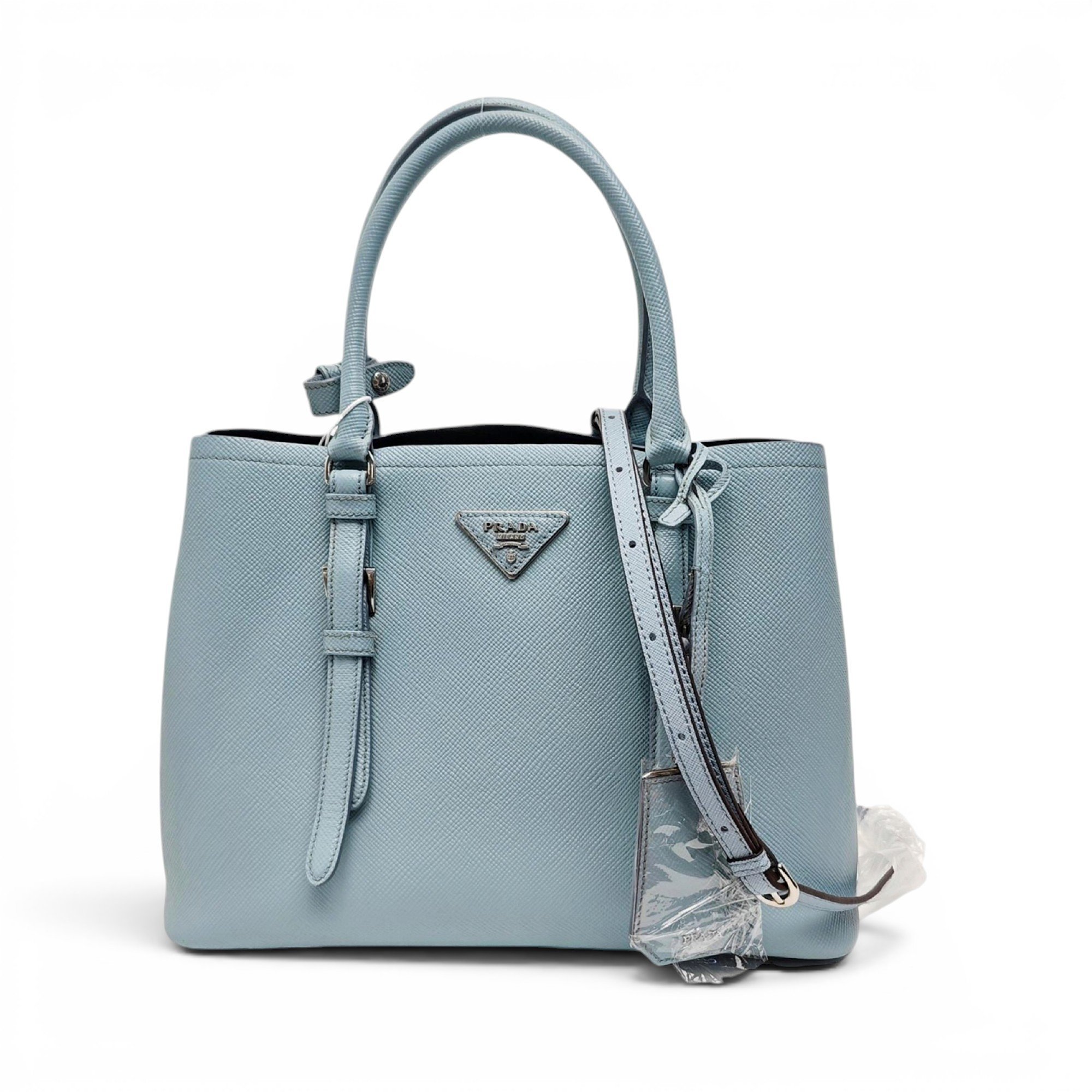 Double leather tote