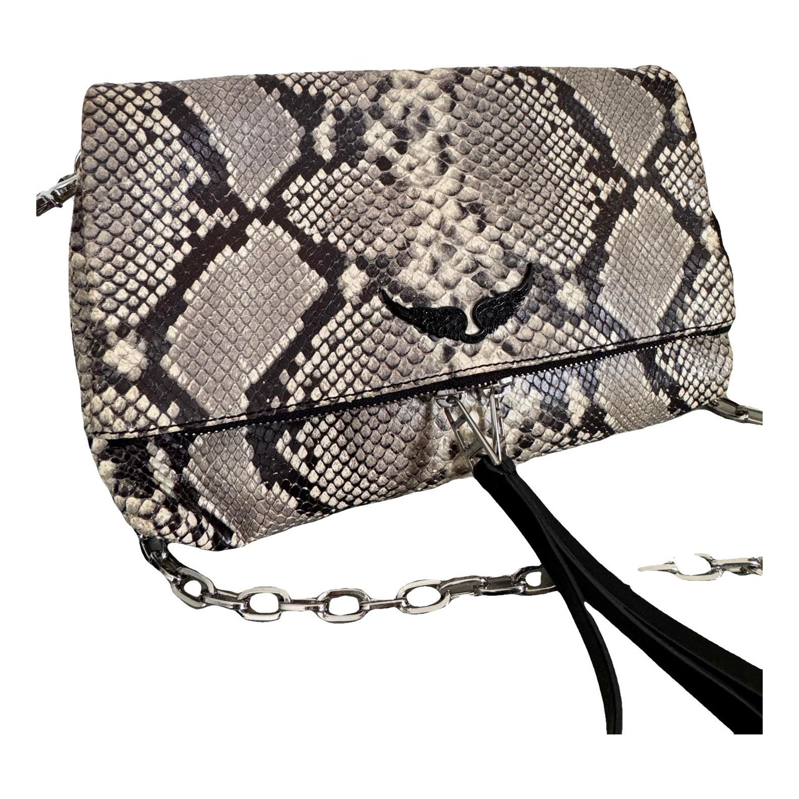 Rock leather crossbody bag