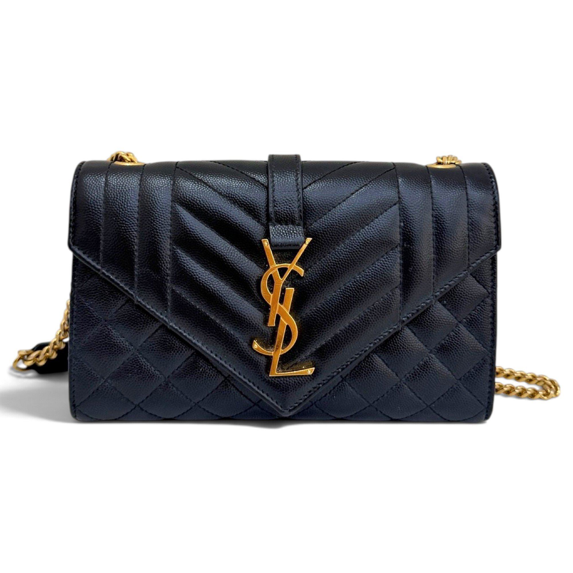 Envelope leather handbag