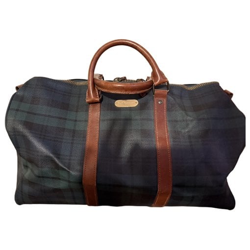 Leather travel bag