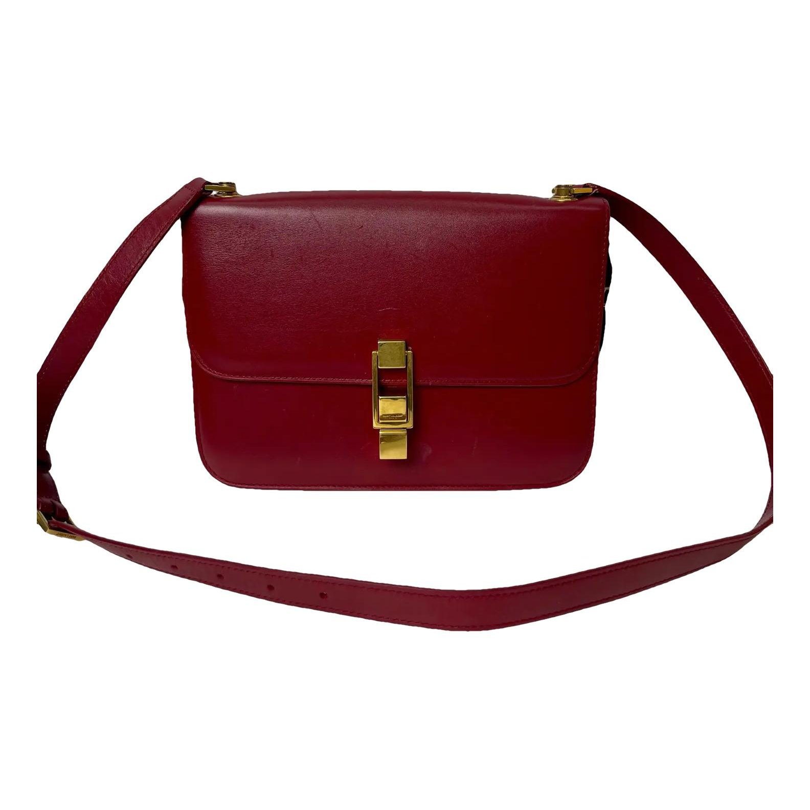 Carré leather handbag