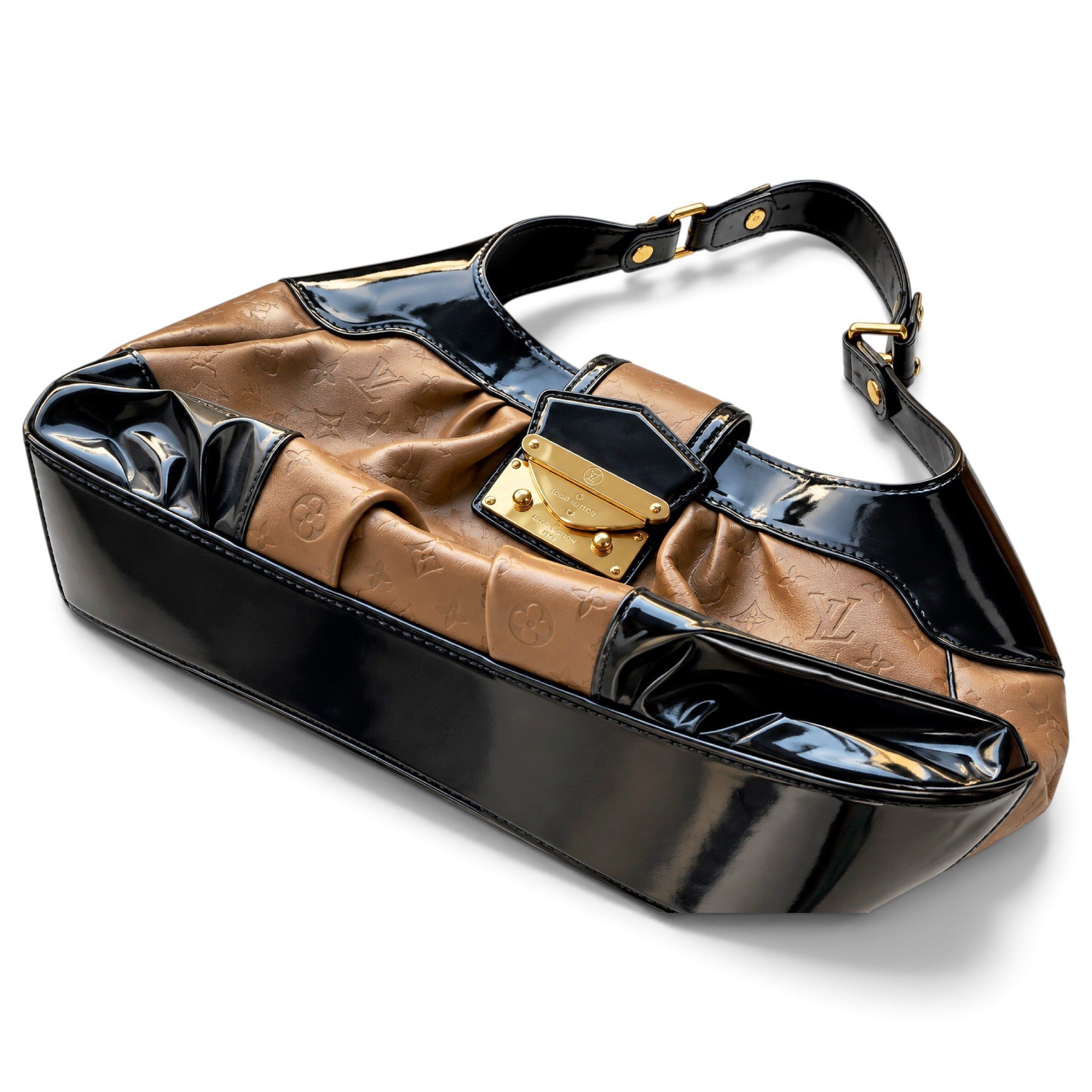 Patent leather handbag