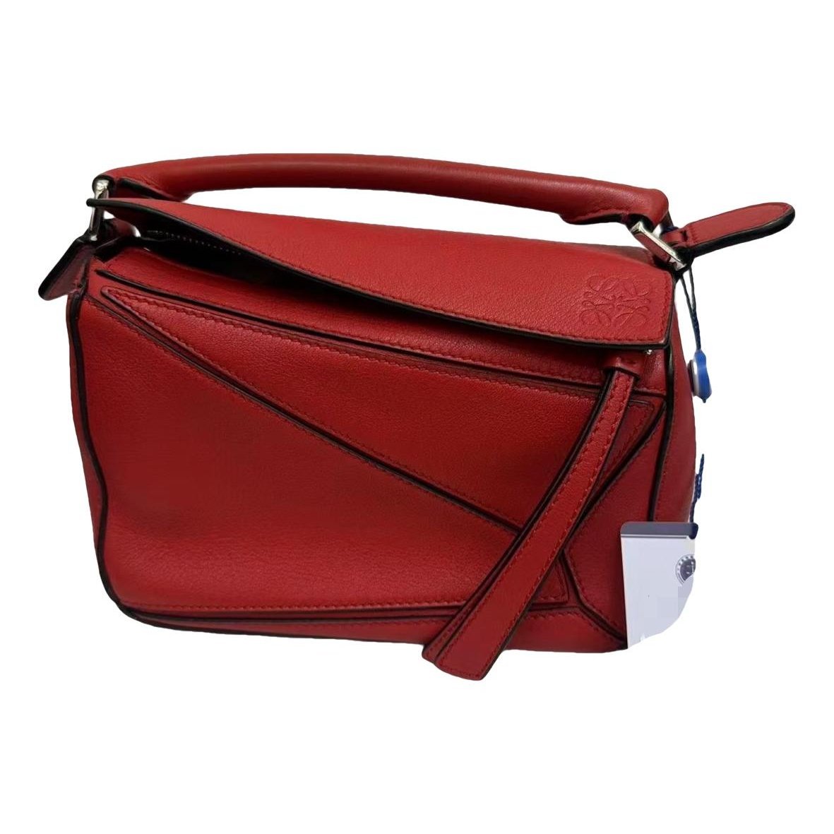 Puzzle leather mini bag