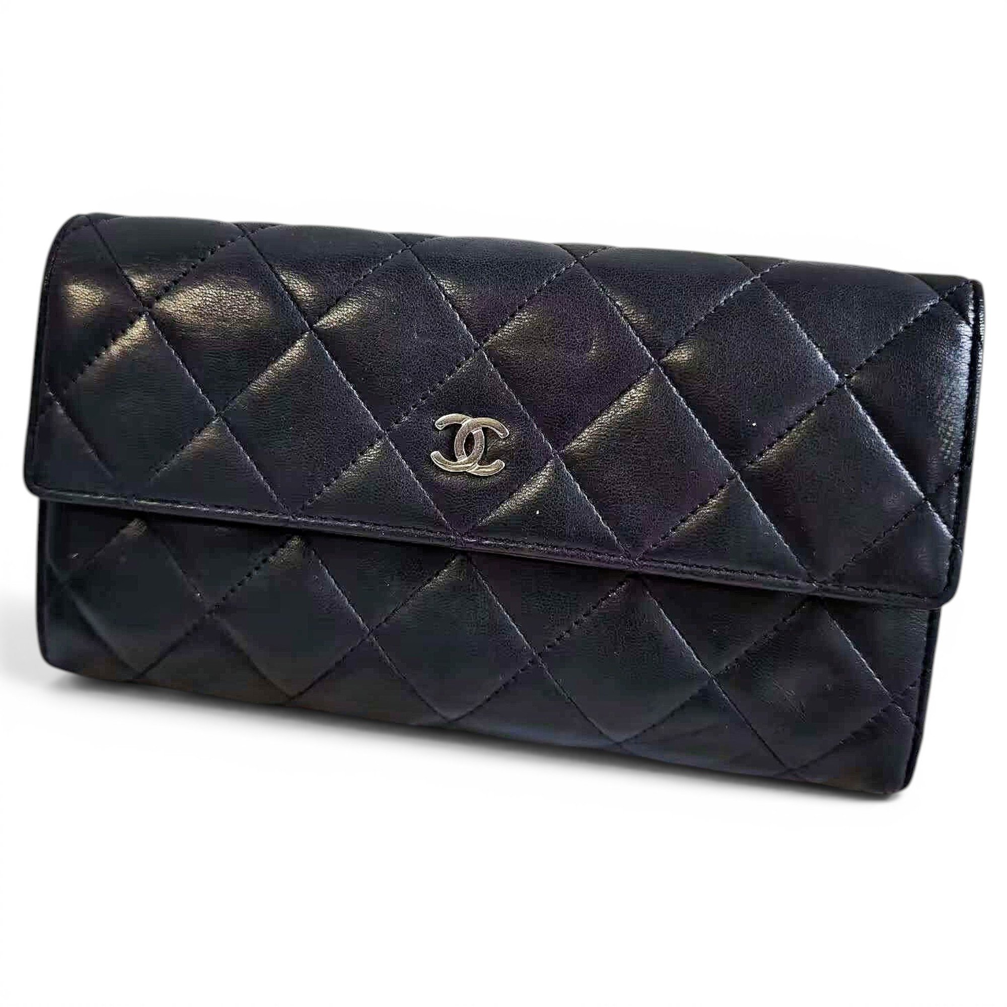 Leather clutch bag