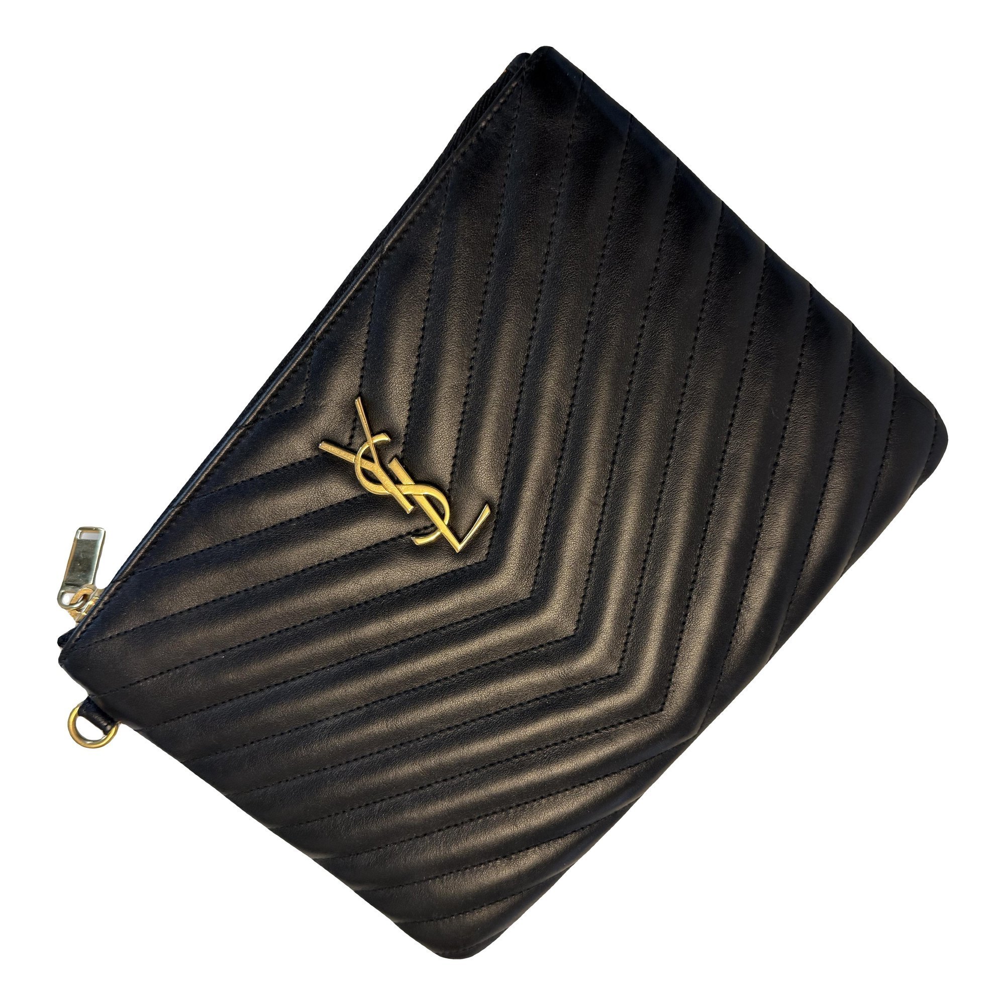 Cassandre leather clutch bag