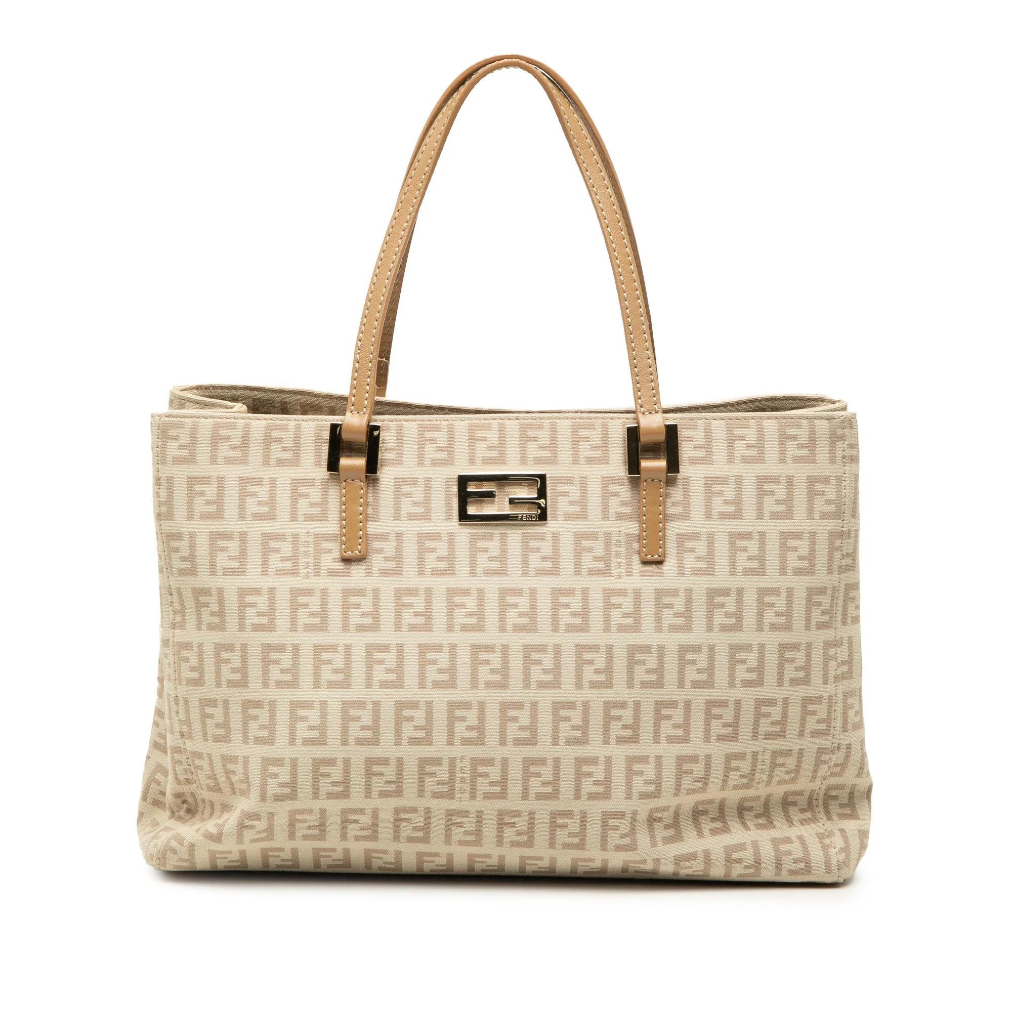 Pocket leather tote