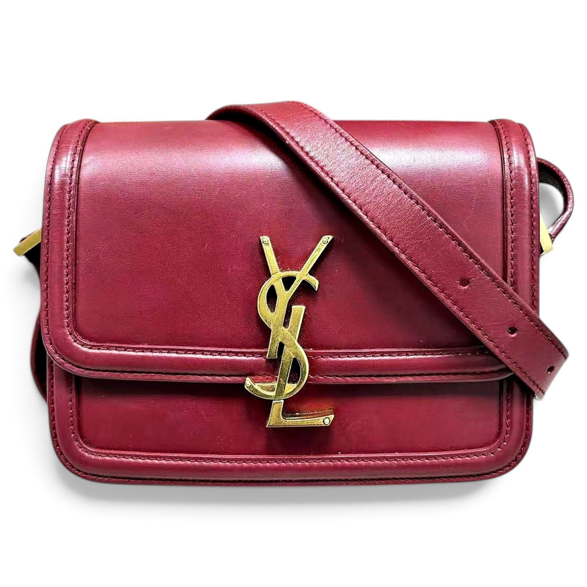 Solférino leather handbag