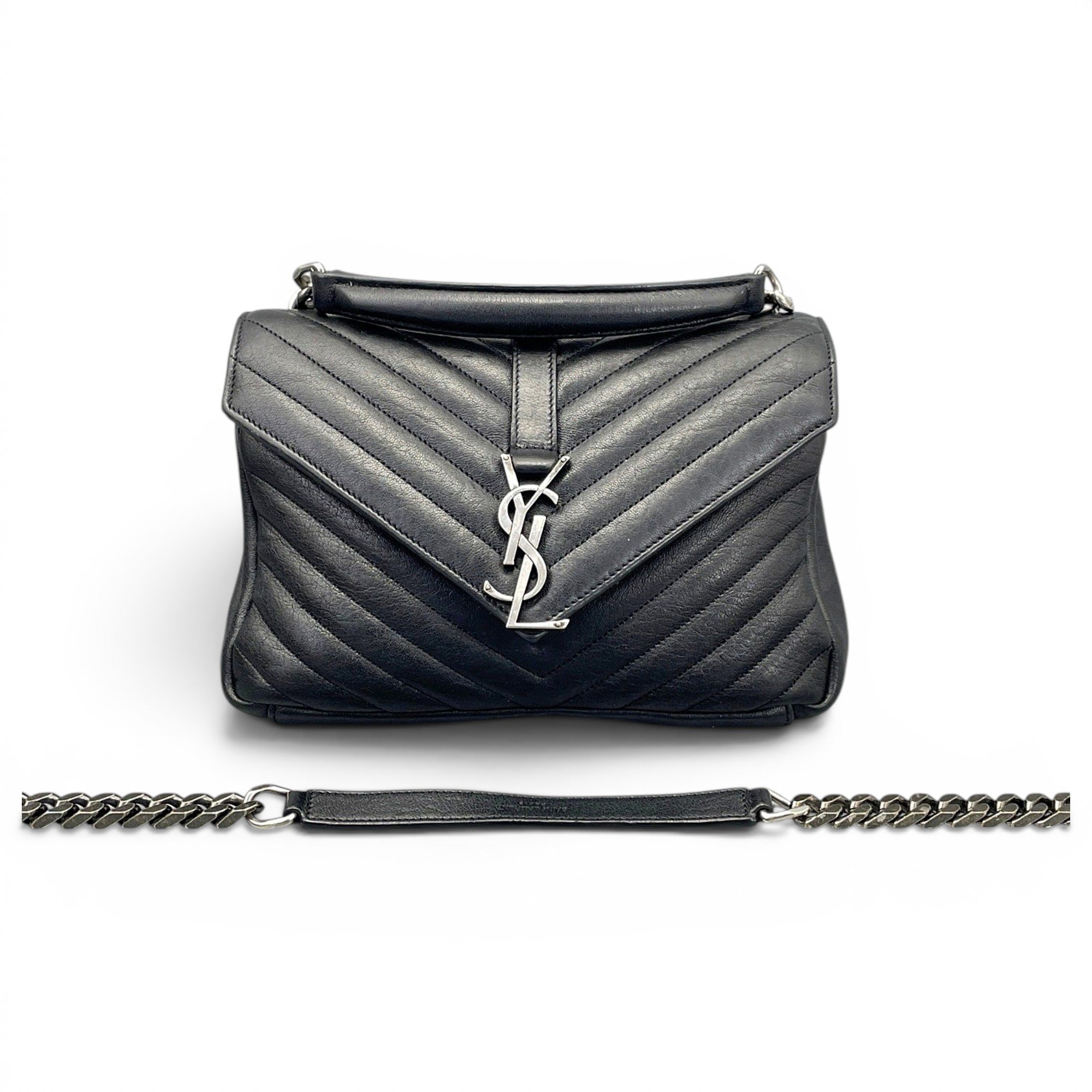 Collége monogramme leather handbag