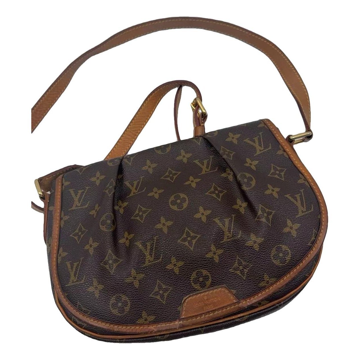 Menilmontant leather crossbody bag