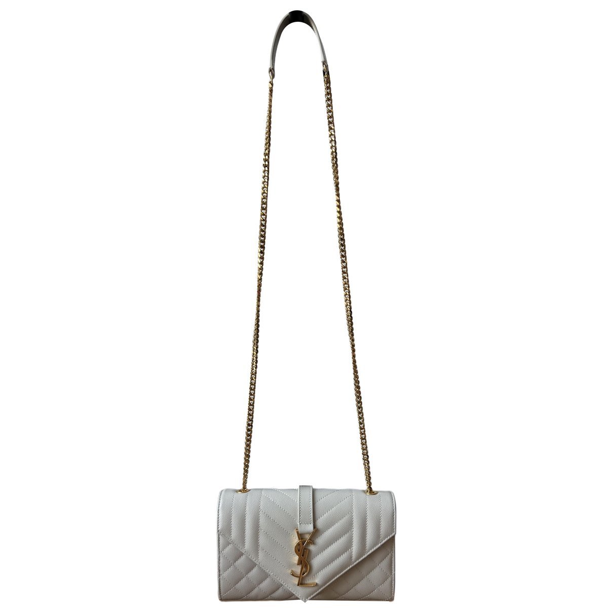 Envelope leather handbag