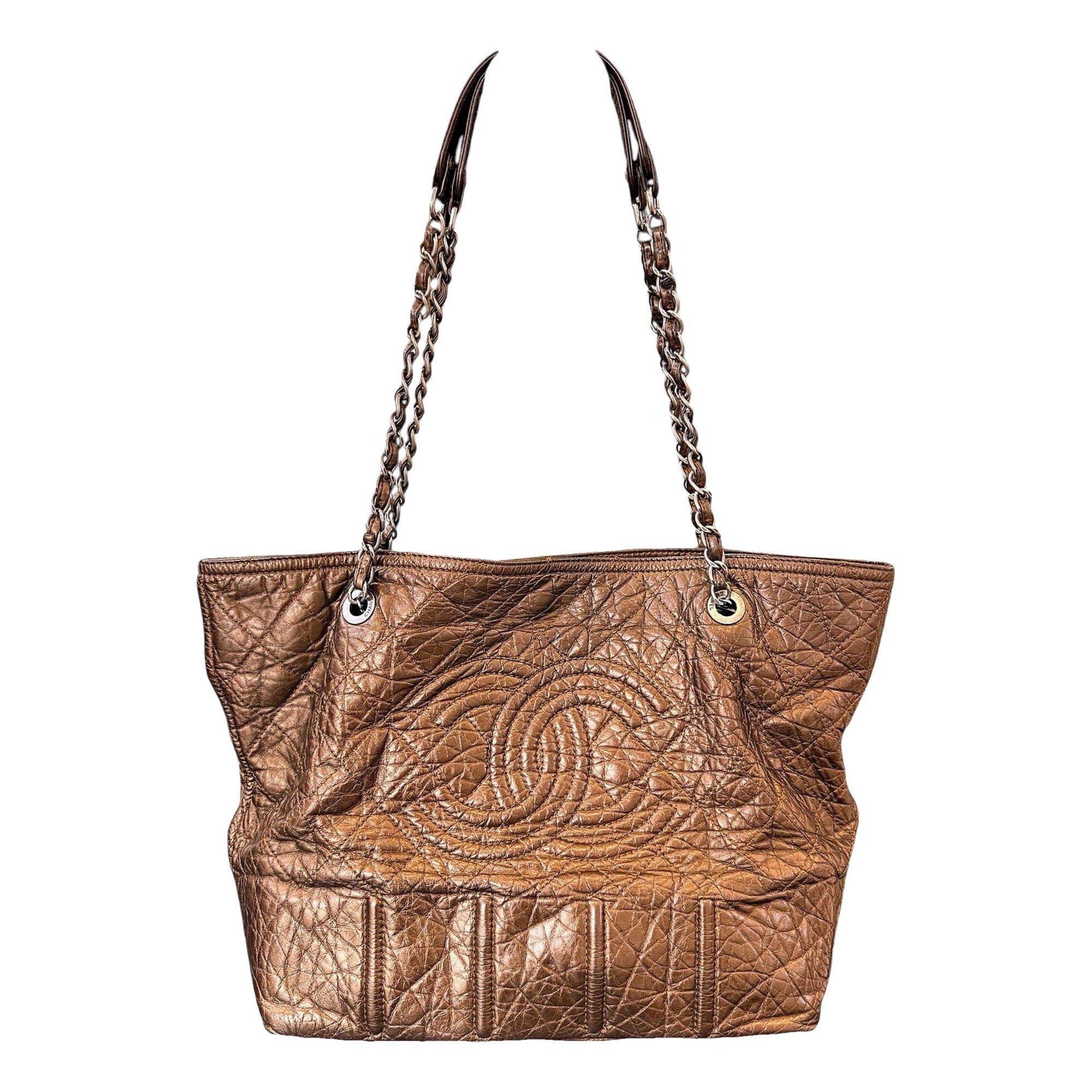 Petite Shopping Tote leather bag