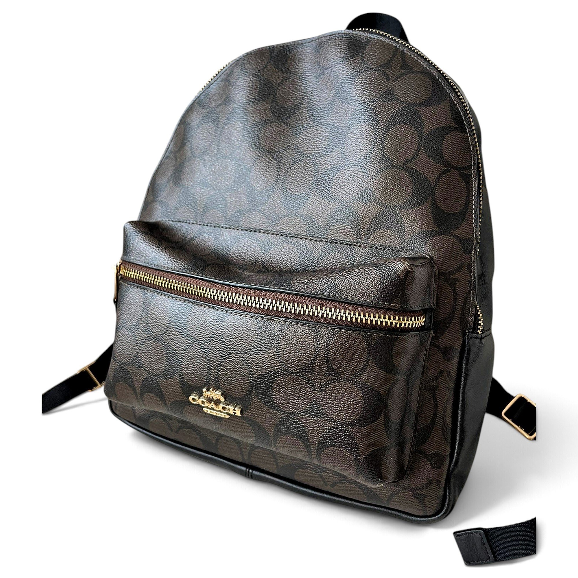 Campus leather backpack