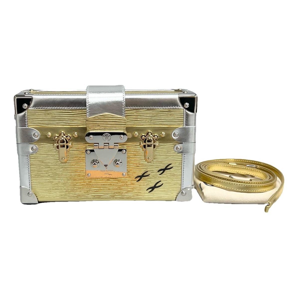 Petite Malle leather handbag