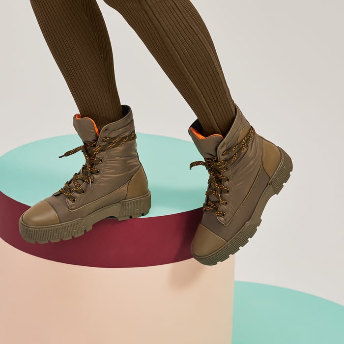 Kaki Fresh Ankle Boot