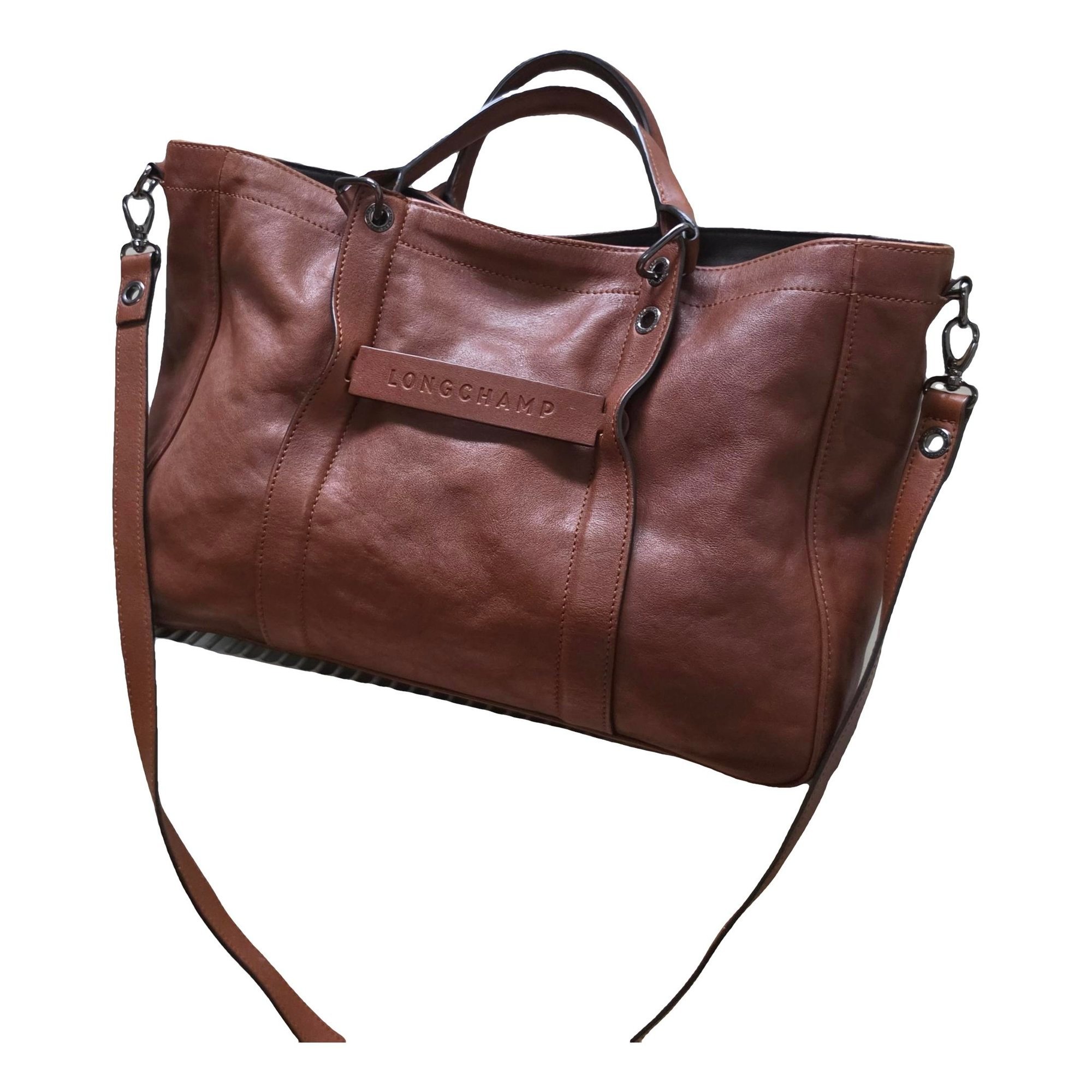 3D leather handbag