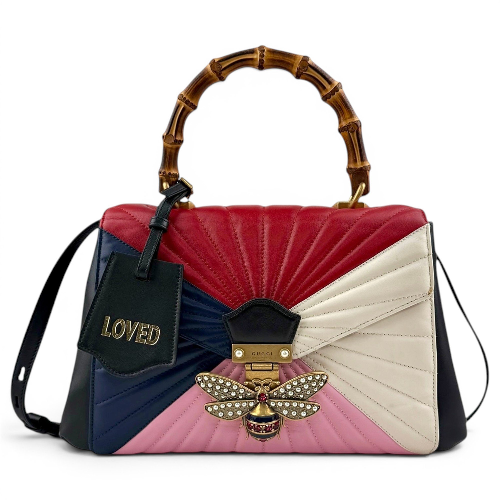 Falena leather handbag