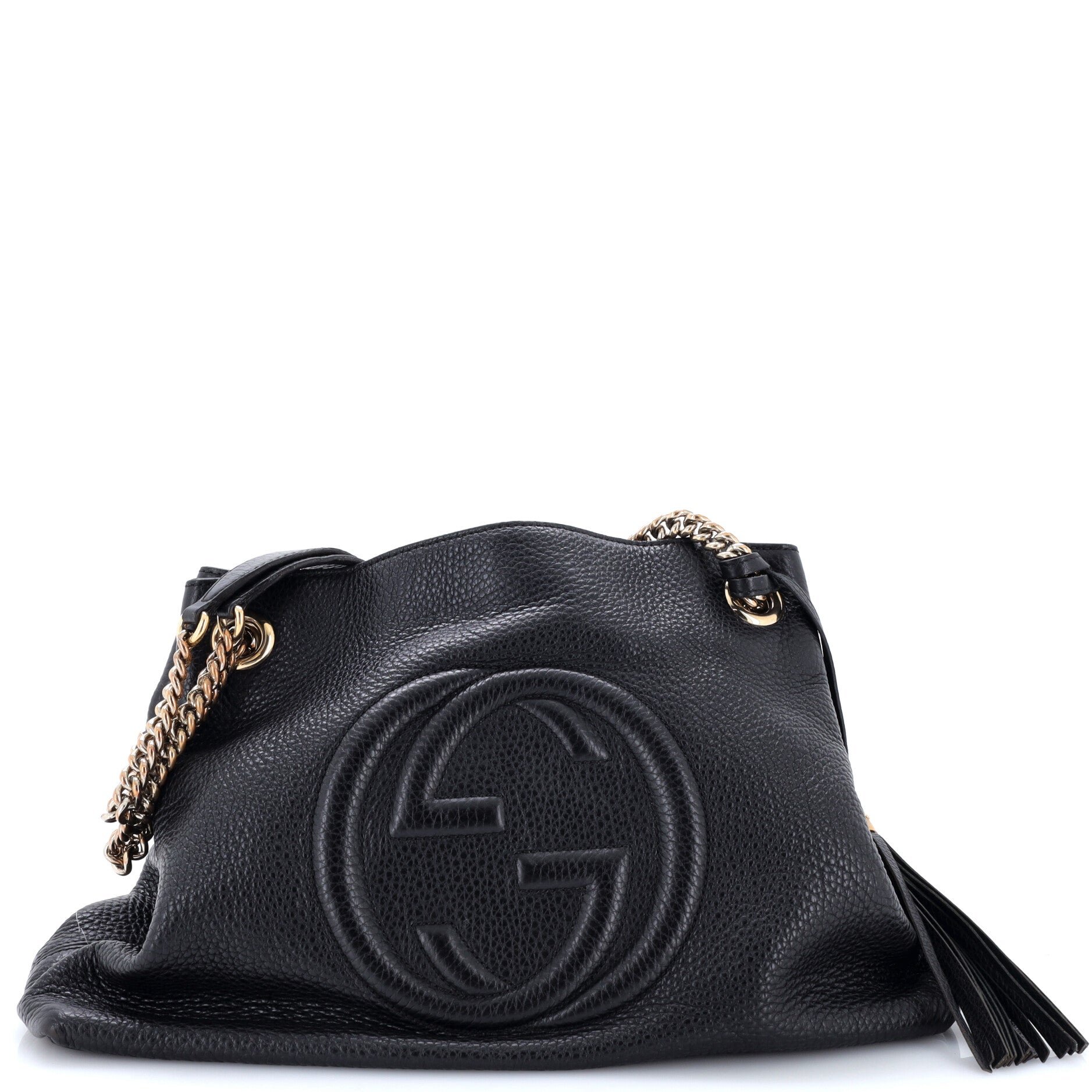 Soho Chain Strap Shoulder Bag Leather Medium