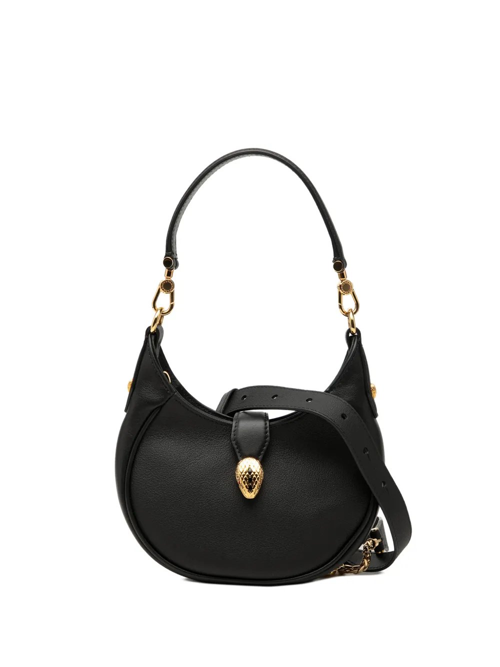 Bvlgari 2010-2026 Small Leather Serpenti Ellipse satchel