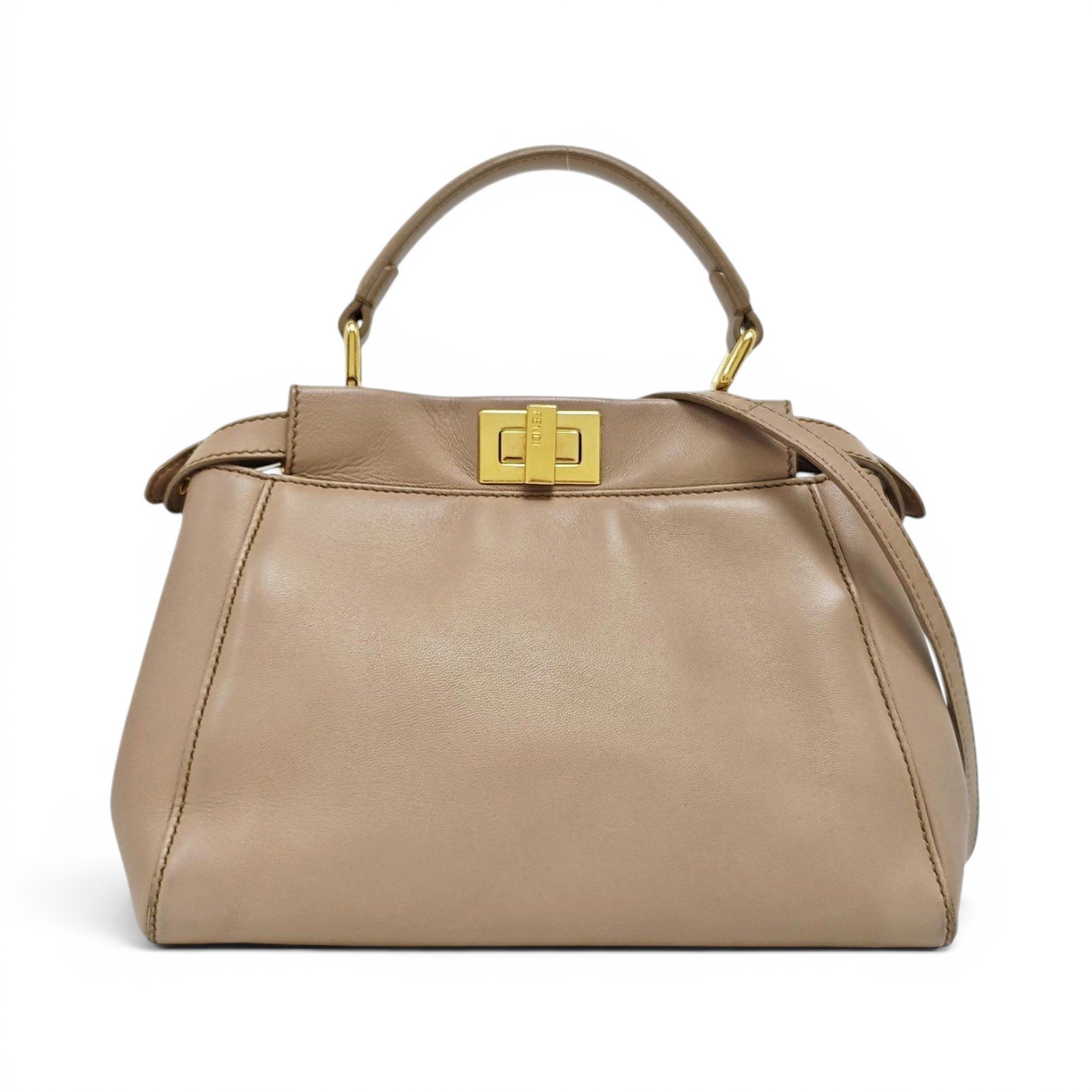 Peekaboo leather handbag