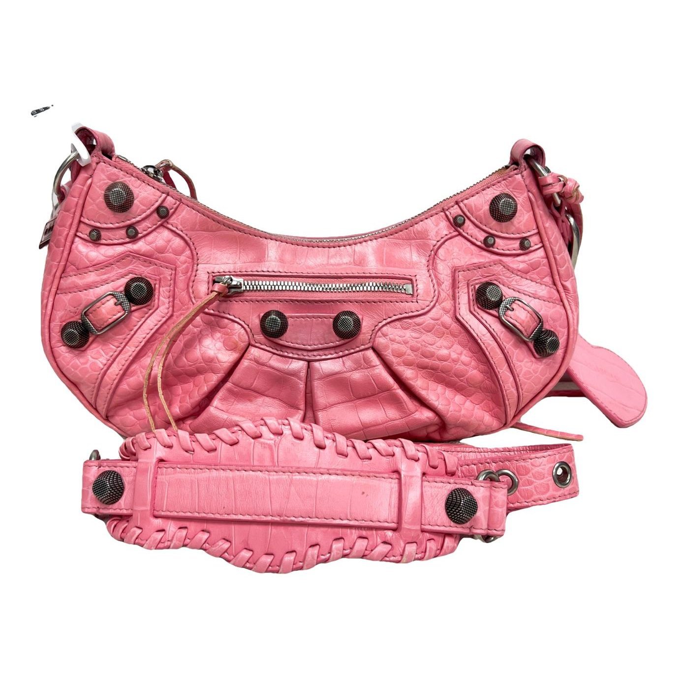 City leather handbag