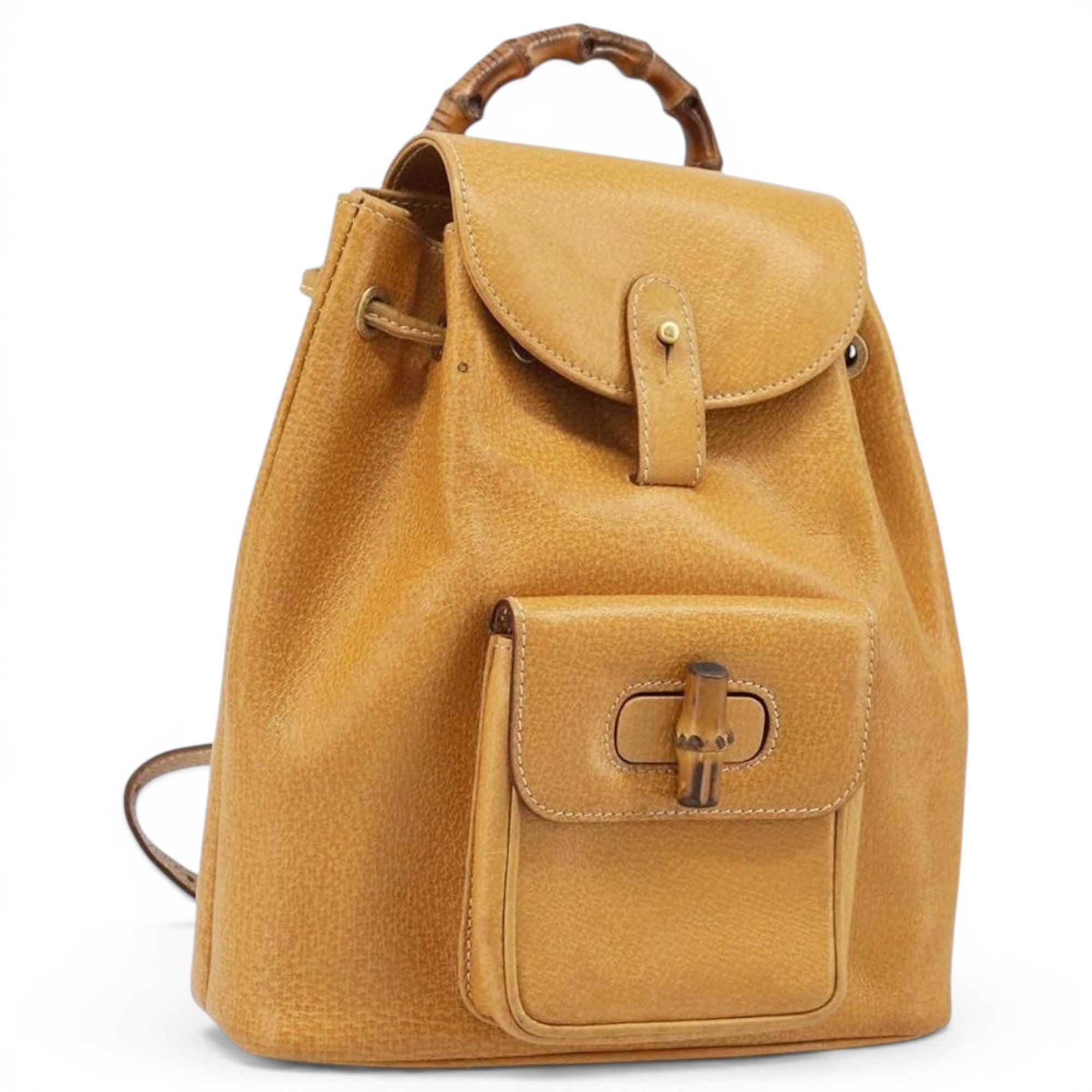 Leather backpack