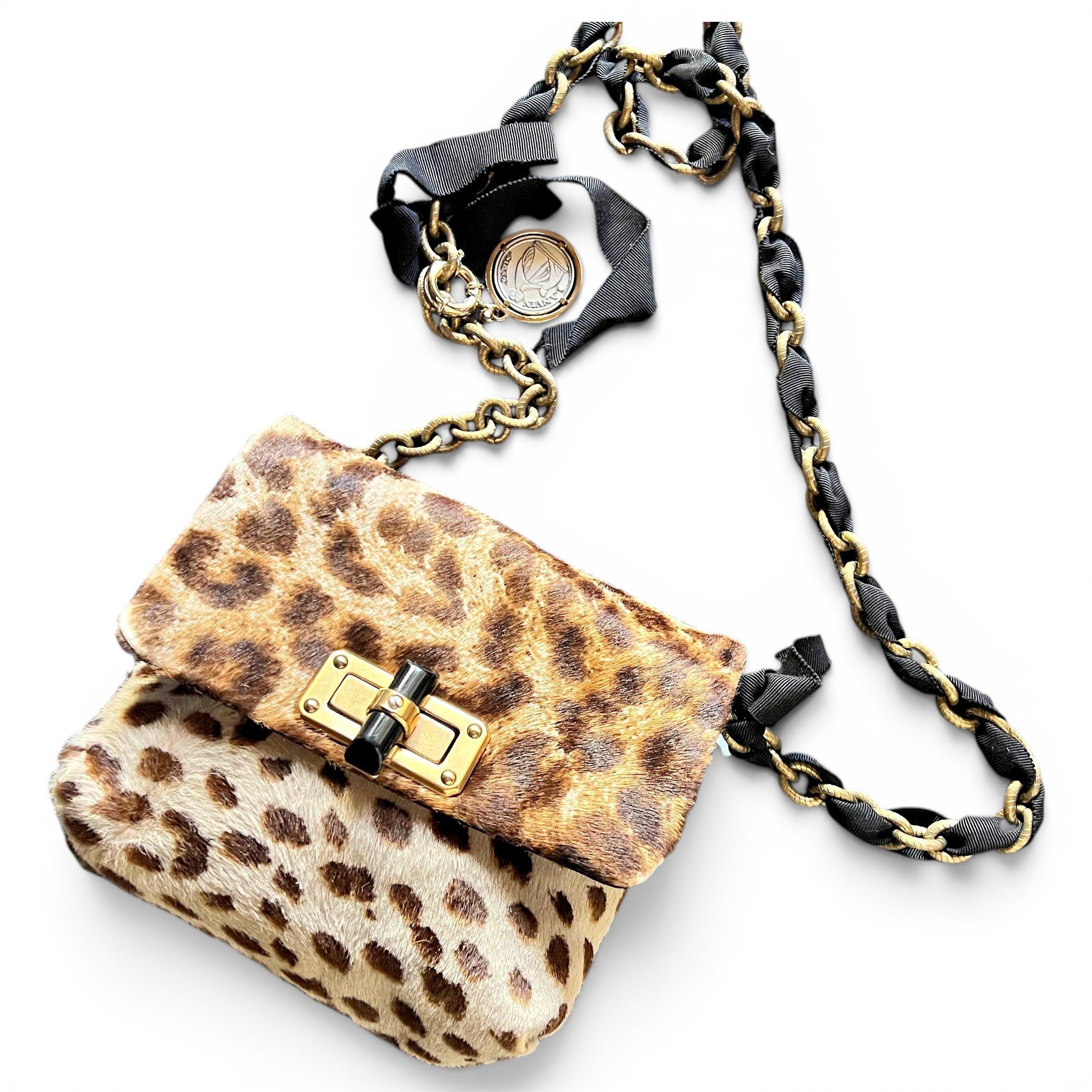 Happy pony-style calfskin handbag