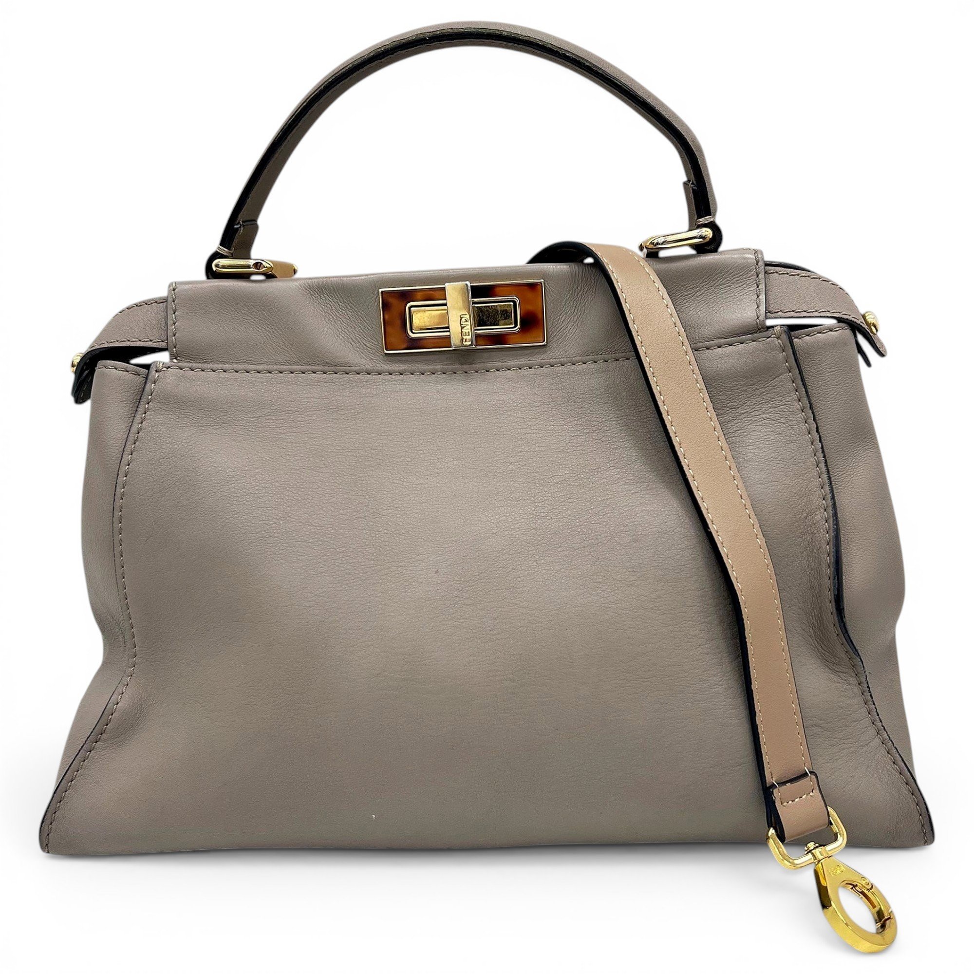 Peekaboo leather handbag