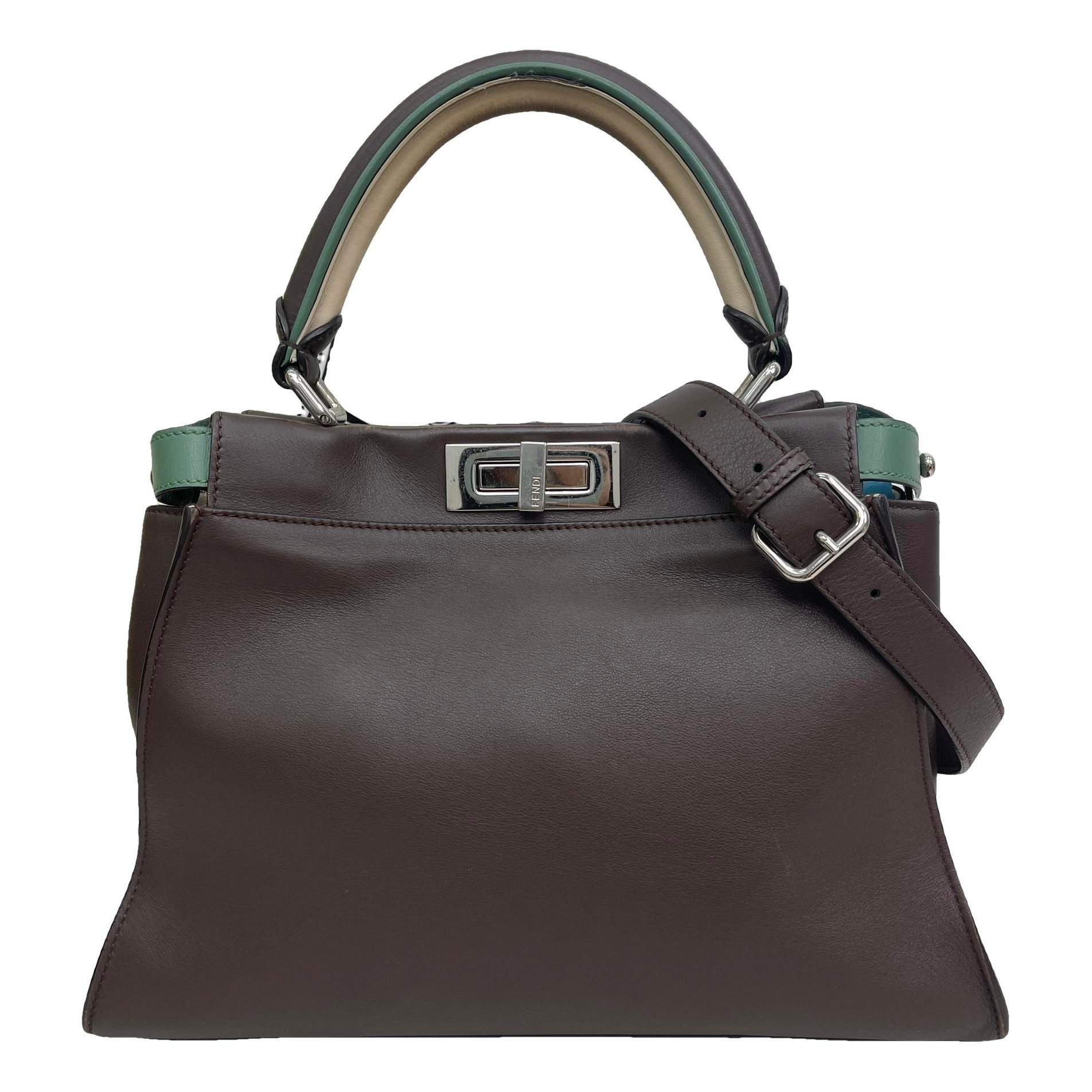 Peekaboo leather handbag