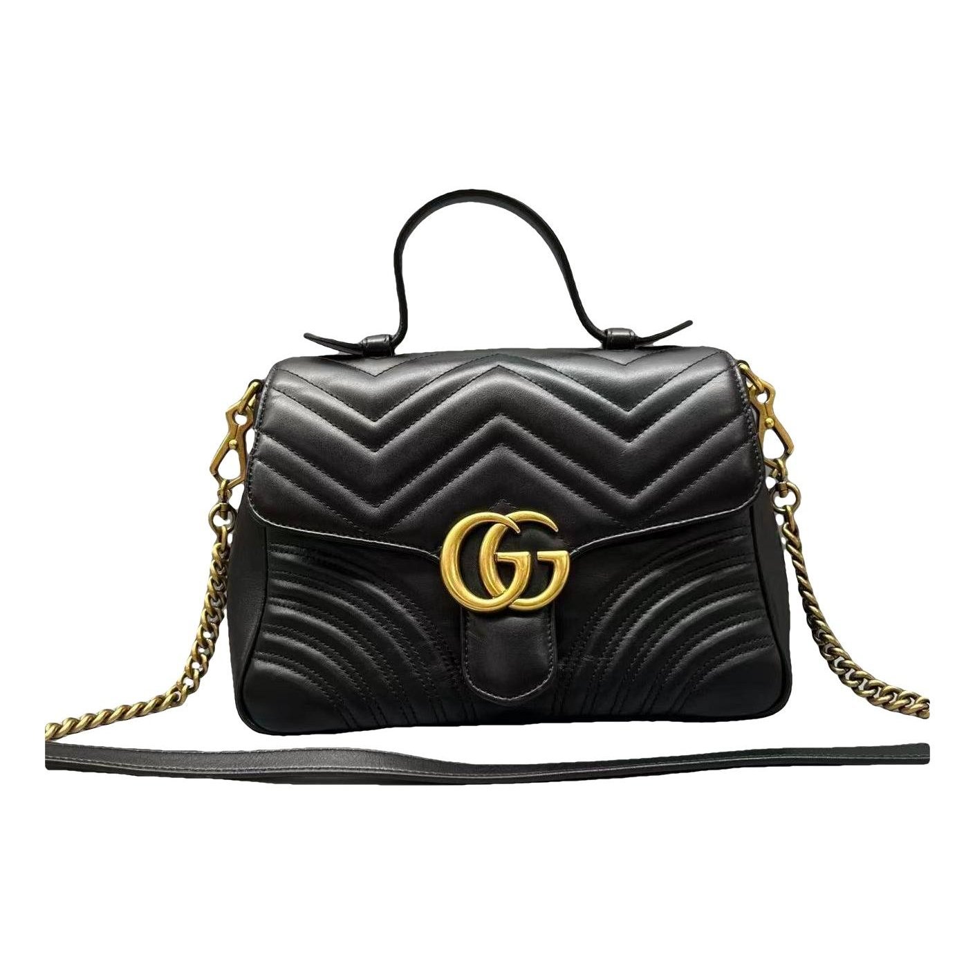 GG Marmont Flap leather handbag