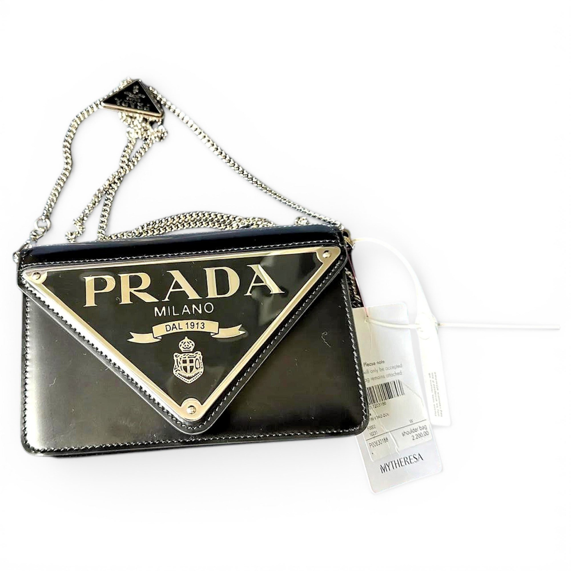 Patent leather handbag