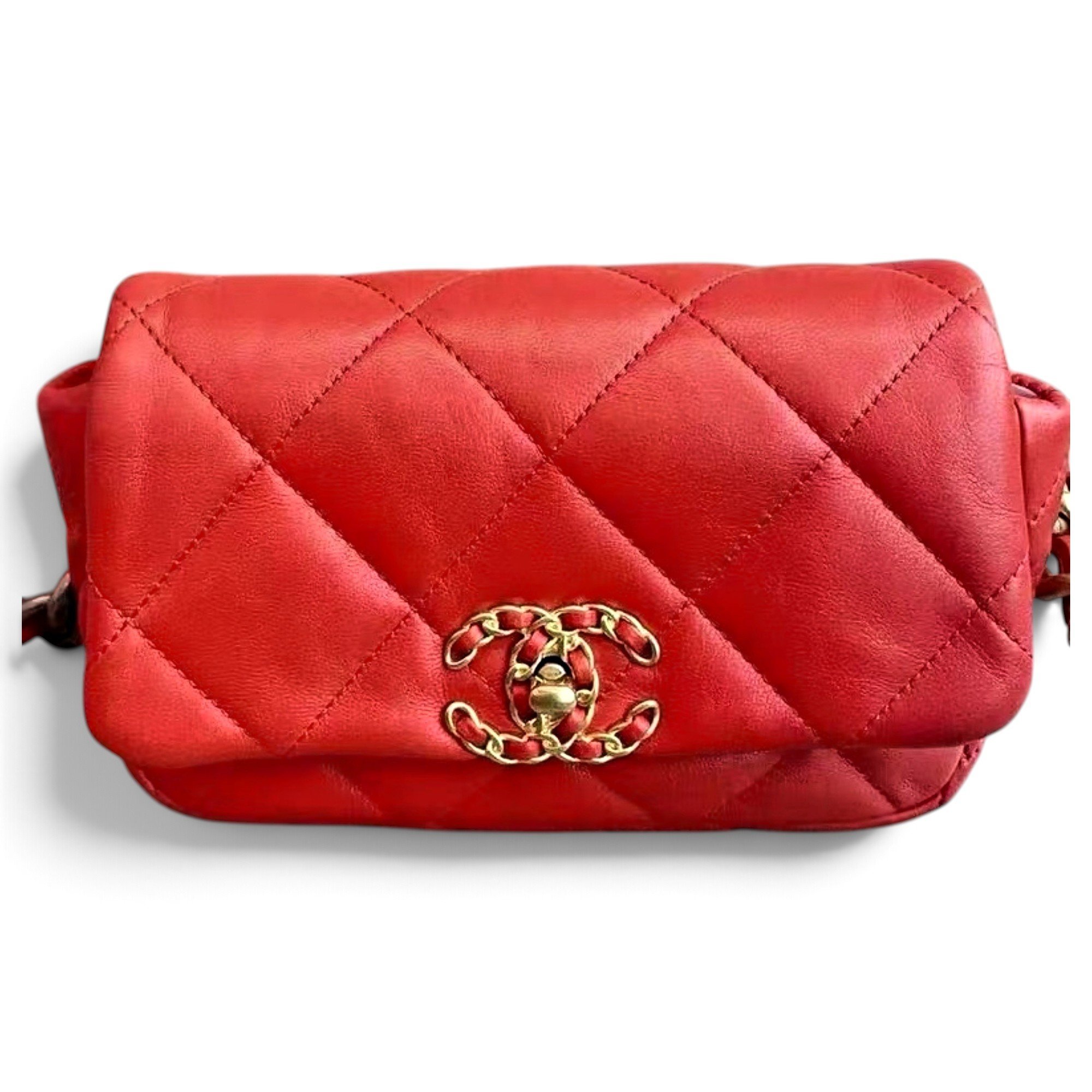 Wallet On Chain Chanel 19 leather handbag
