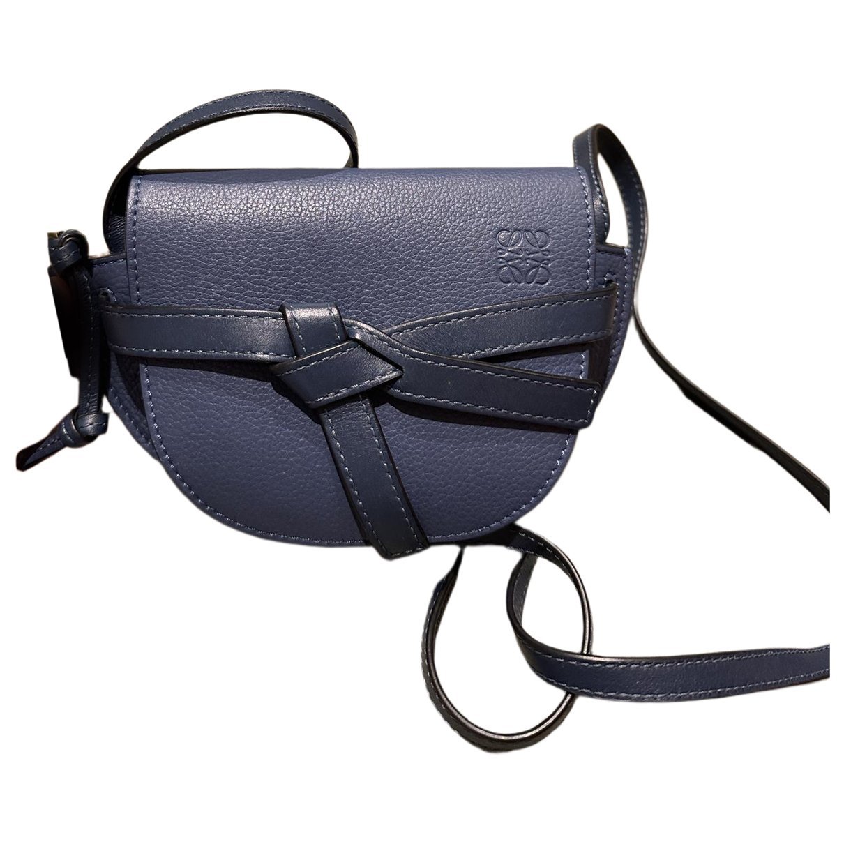 Leather clutch bag