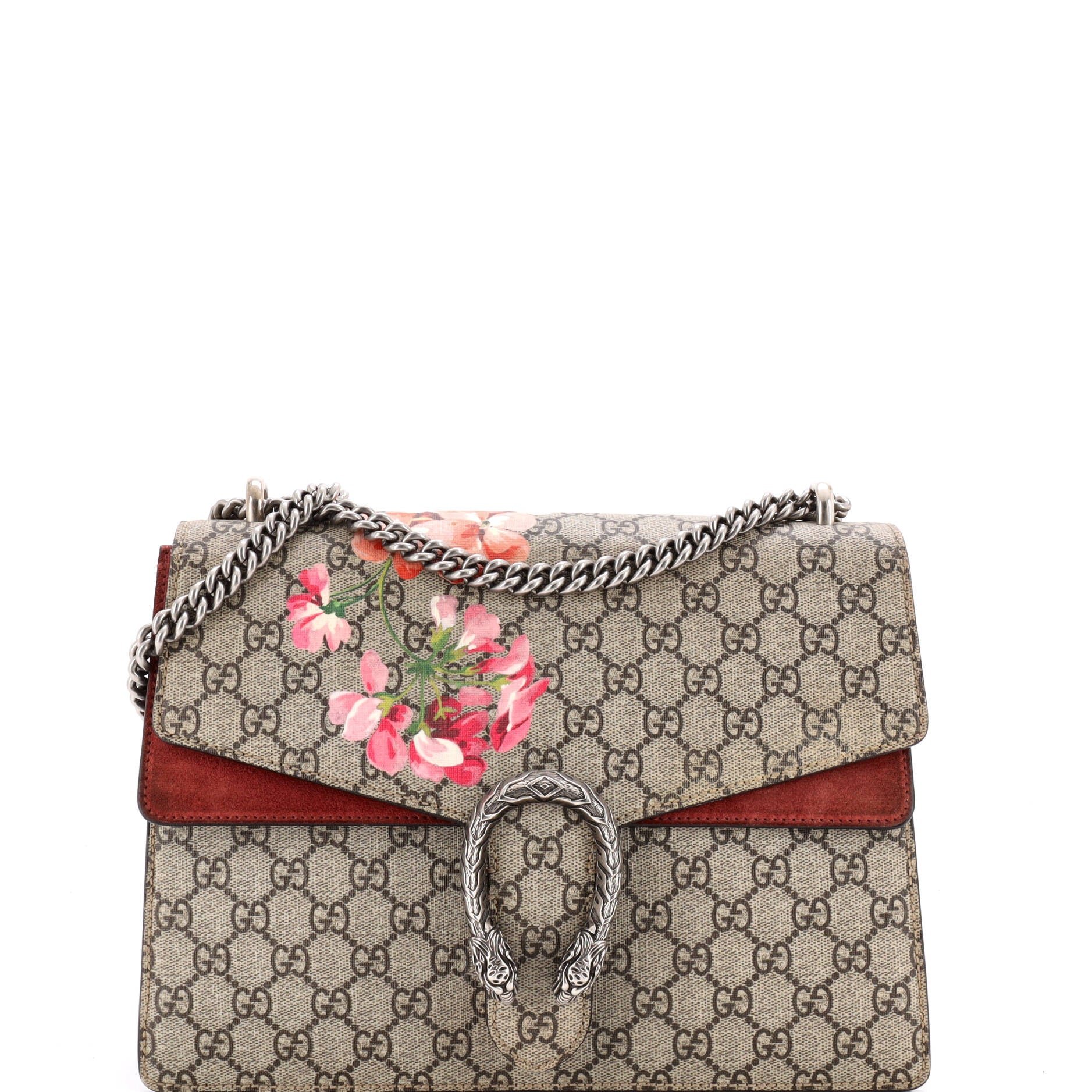 Dionysus Bag Blooms Print GG Coated Canvas Medium