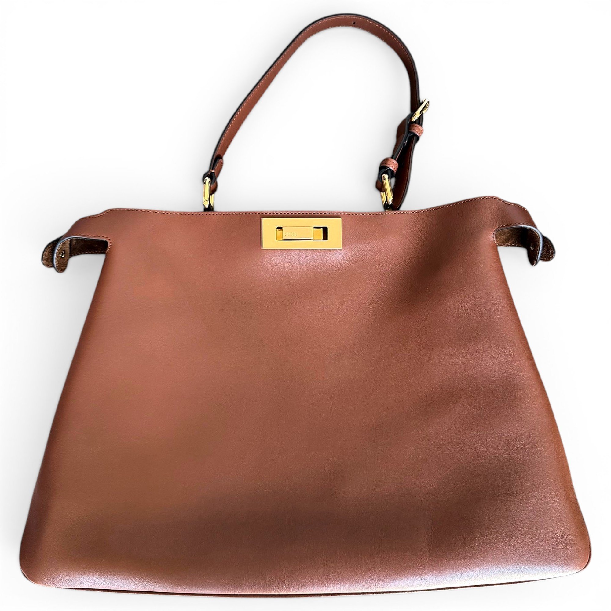 Peekaboo leather handbag