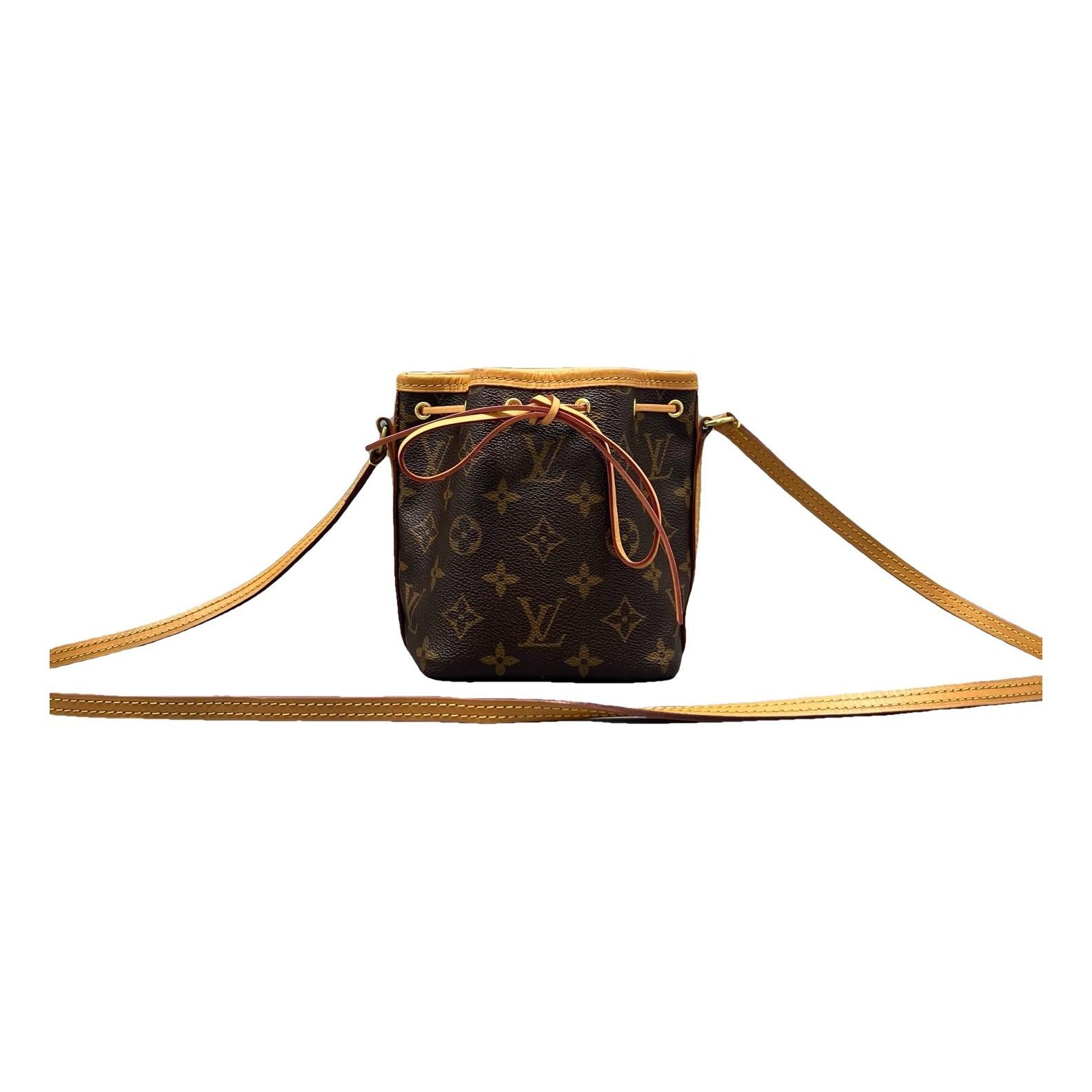 Nano Noé leather handbag