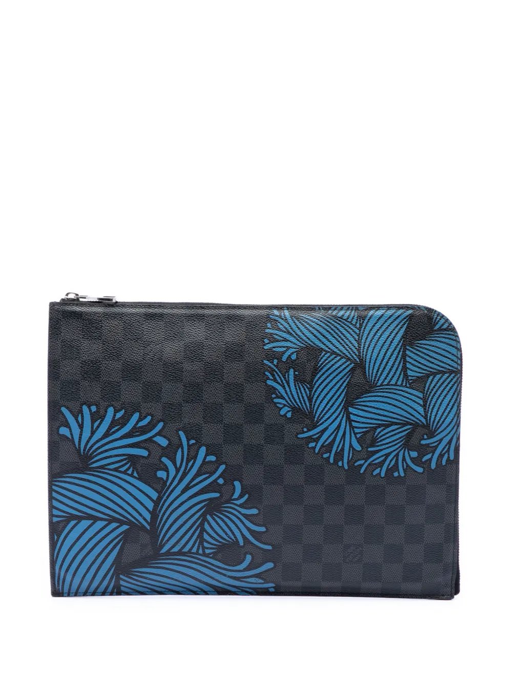 2016 Christopher Nemeth Damier Graphite Pochette Jour GM clutch bag