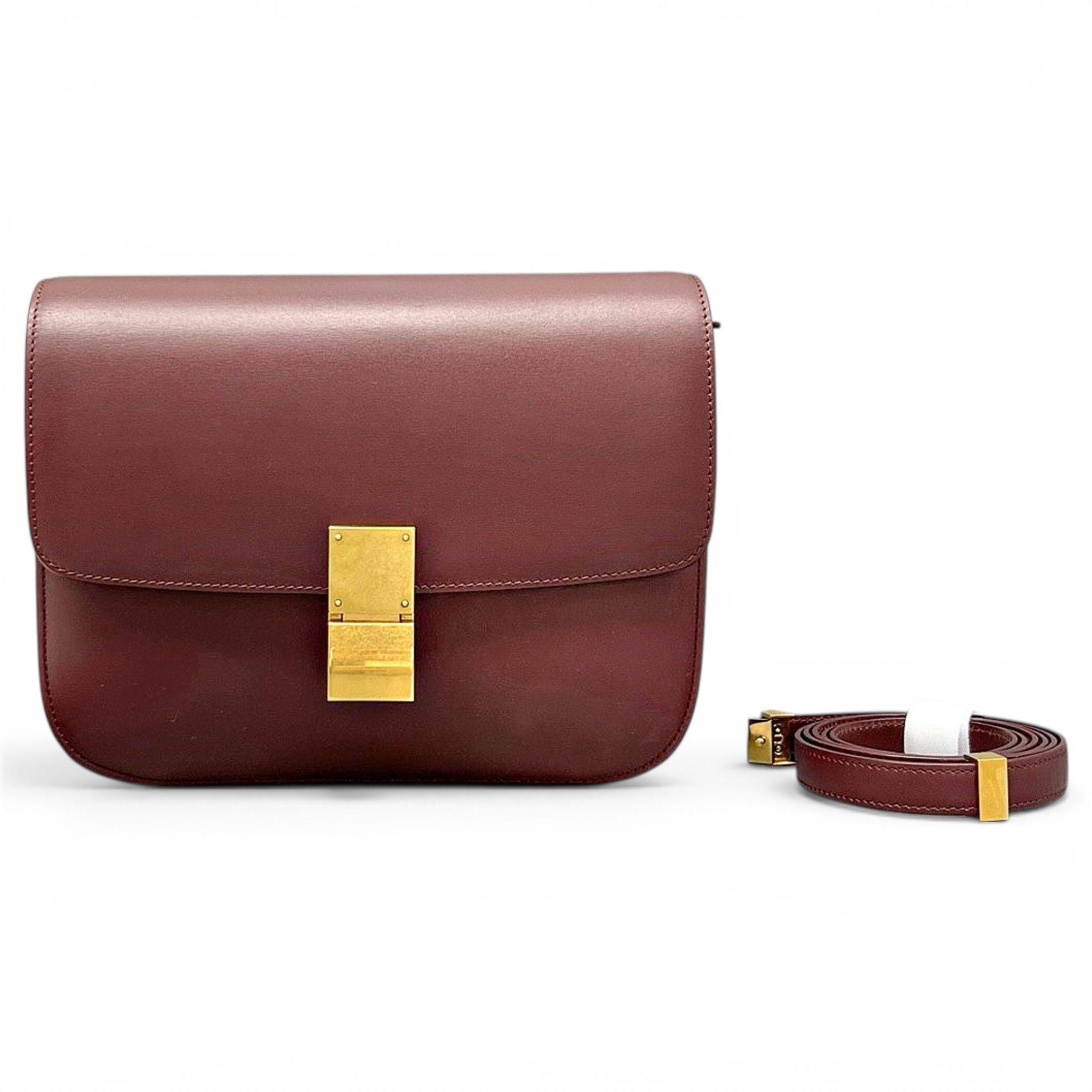 Classic leather crossbody bag