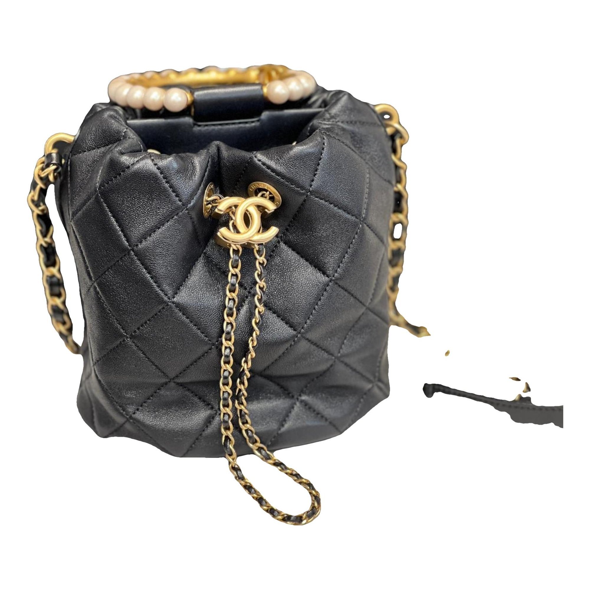 Trendy CC Vanity leather handbag