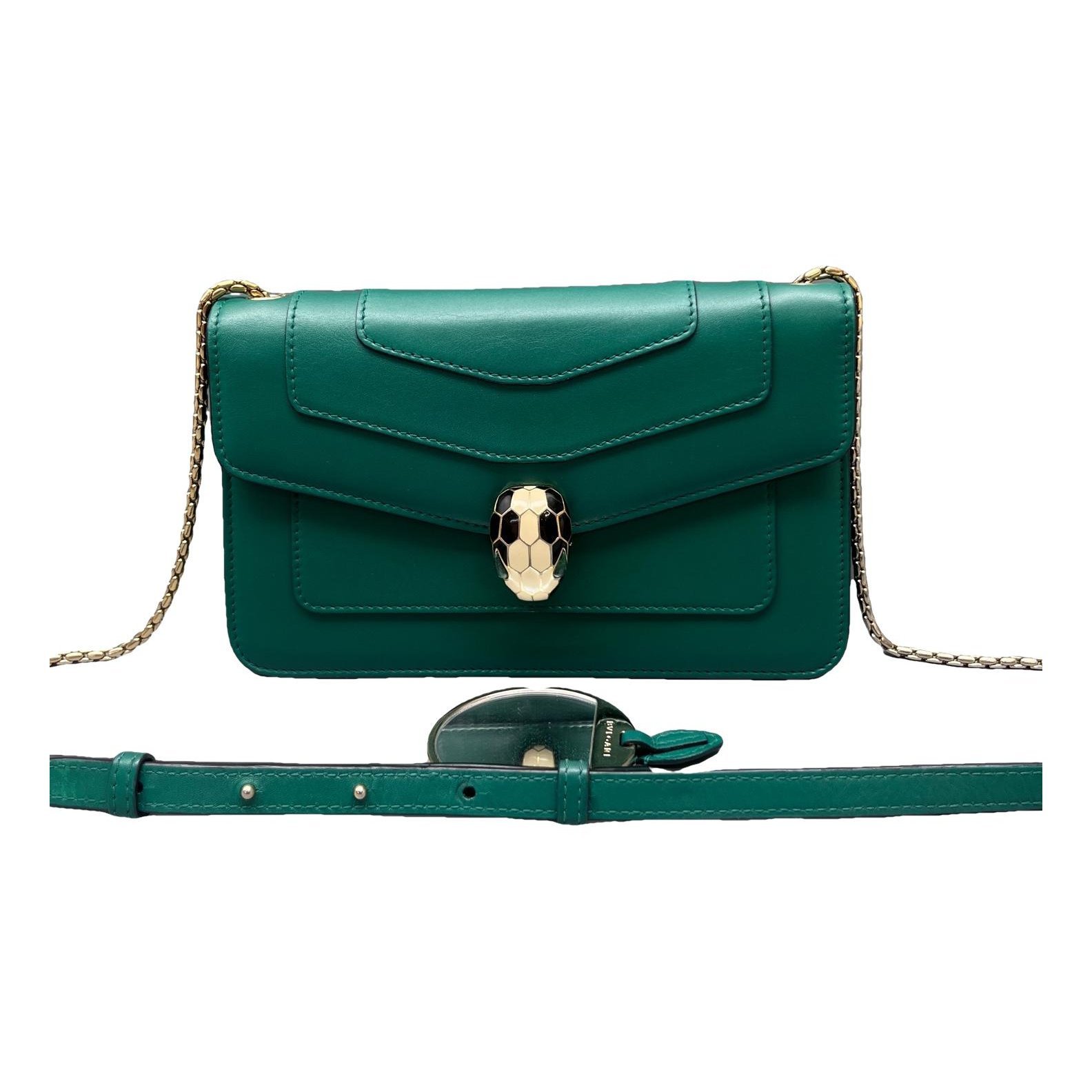 Serpenti leather handbag